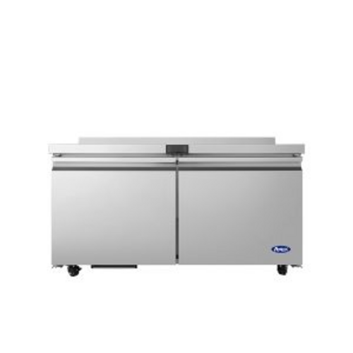 Atosa USA, Inc. AWF60SD - Worktop Freezer, 60-1/4"W x 30"D x 38-7/8"H, (2) doors, (4) shelves, stainless steel exterior &