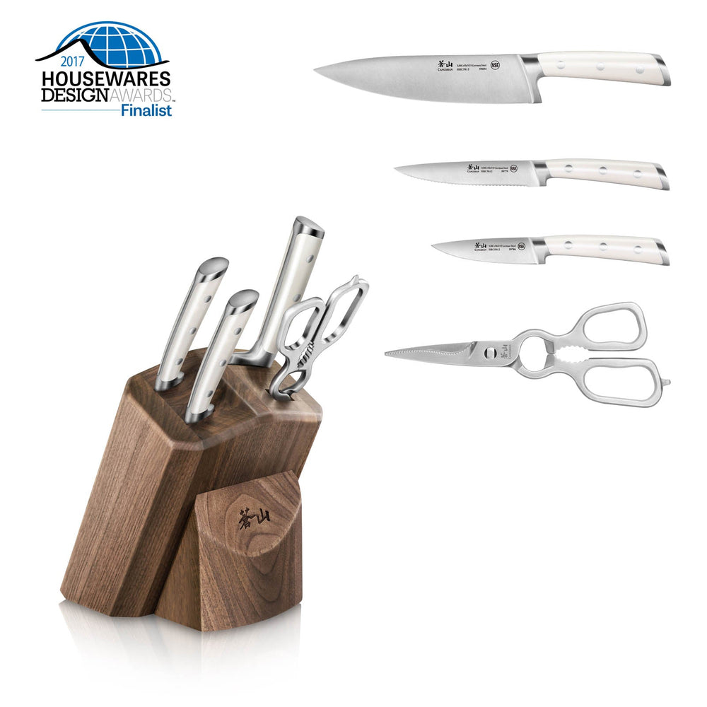 Cangshan 1022568 S1 Series 5-Piece Starter Knife Block Set