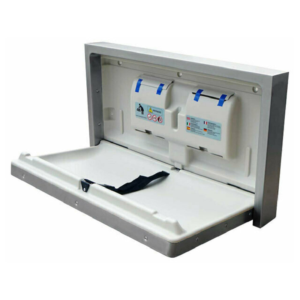 Omcan 44558 Stainless Steel Cover Baby Changing Table with High-Density Polyethylene