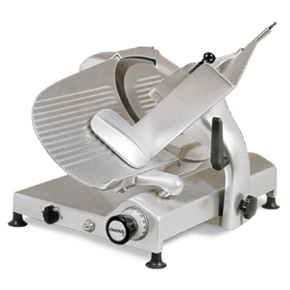 Omcan 13643 30 Inch Manual Gravity Feed Meat Slicer Carbon Steel Blade
