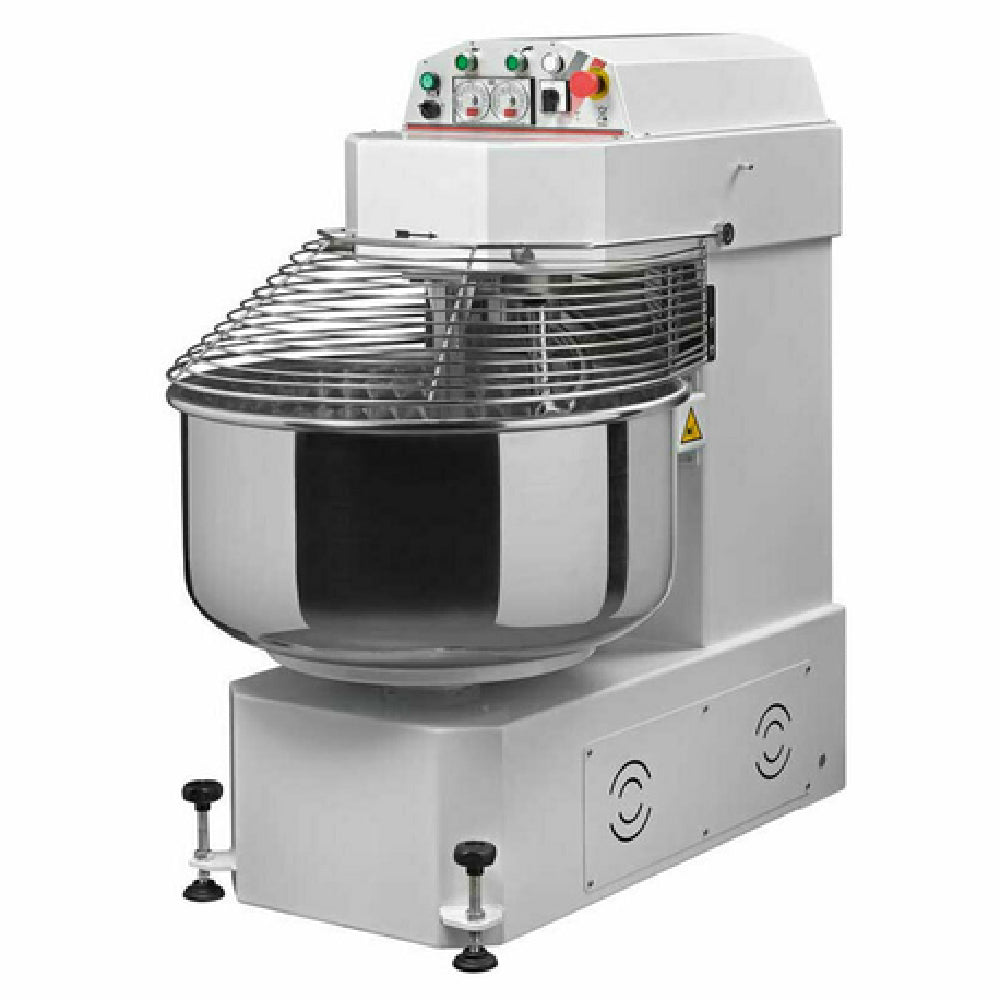 Omcan 13161 28 Inch Spiral Dough Mixer 220 Lb Capacity with Two Timers