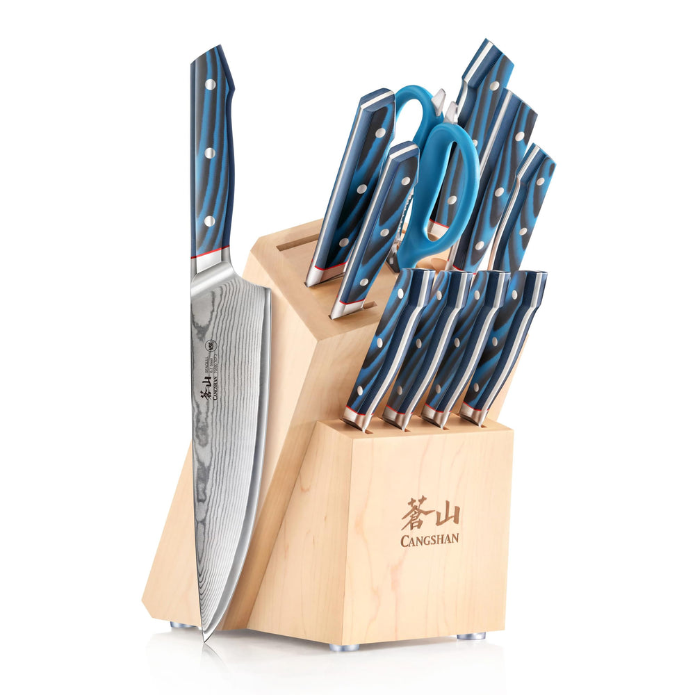 Cangshan 503916 SEAGULL Series 12-Piece Knife Block Set