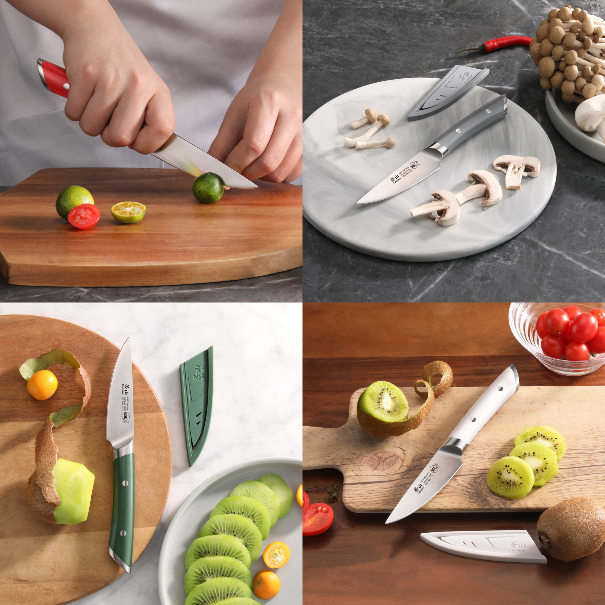 Cangshan 503664 HELENA Series 3.5-Inch Paring Knife - Gray
