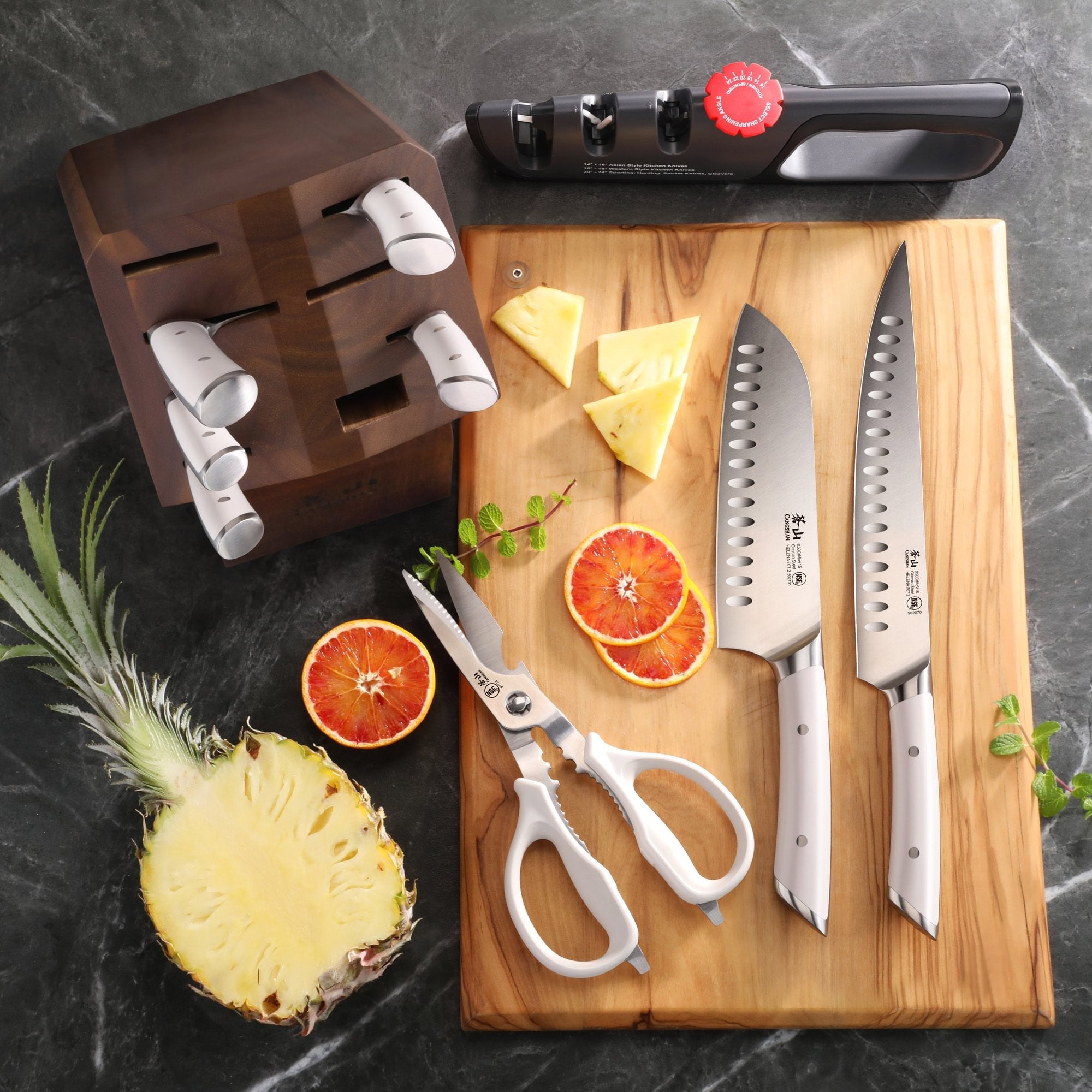 Cangshan 503299 HELENA 10-Piece Knife Block Set - Black / 10-Piece