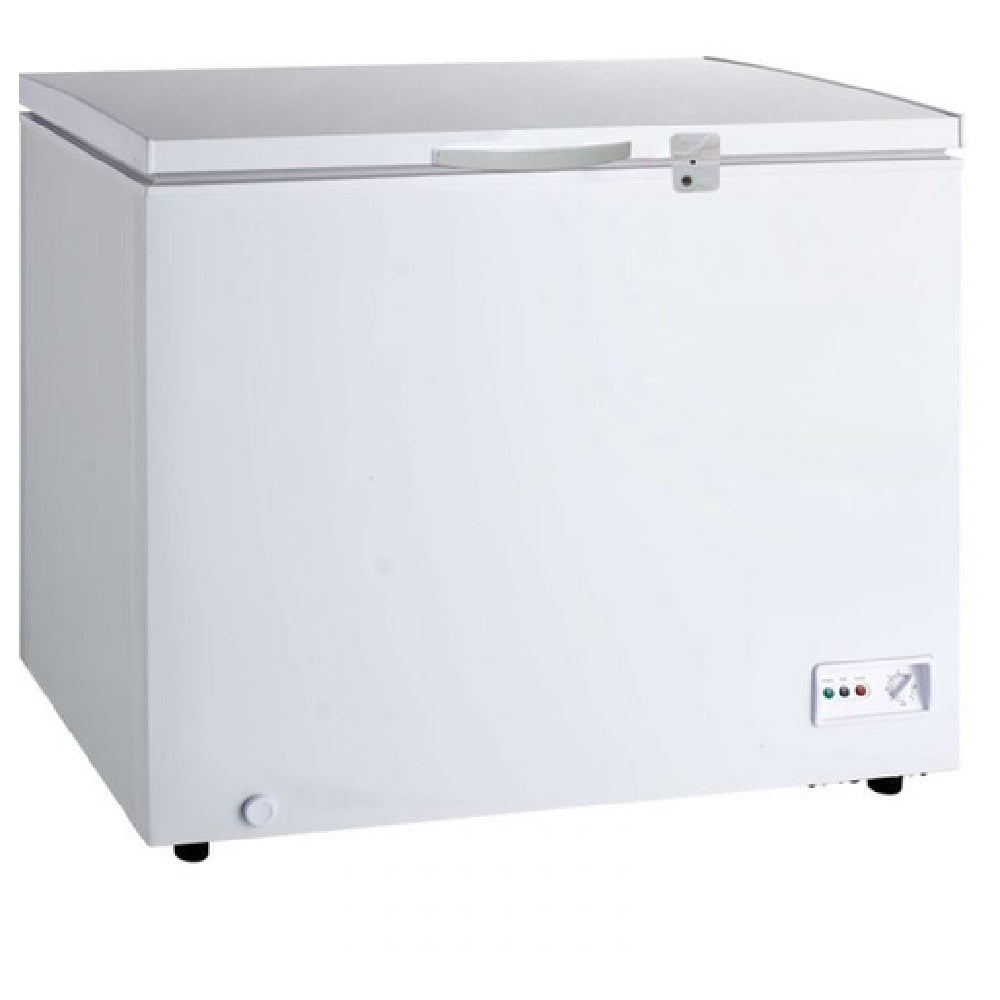 Omcan 46504 60 Inch Chest Freezer 15.3 Cu. Ft. Capacity with Baskets White Steel