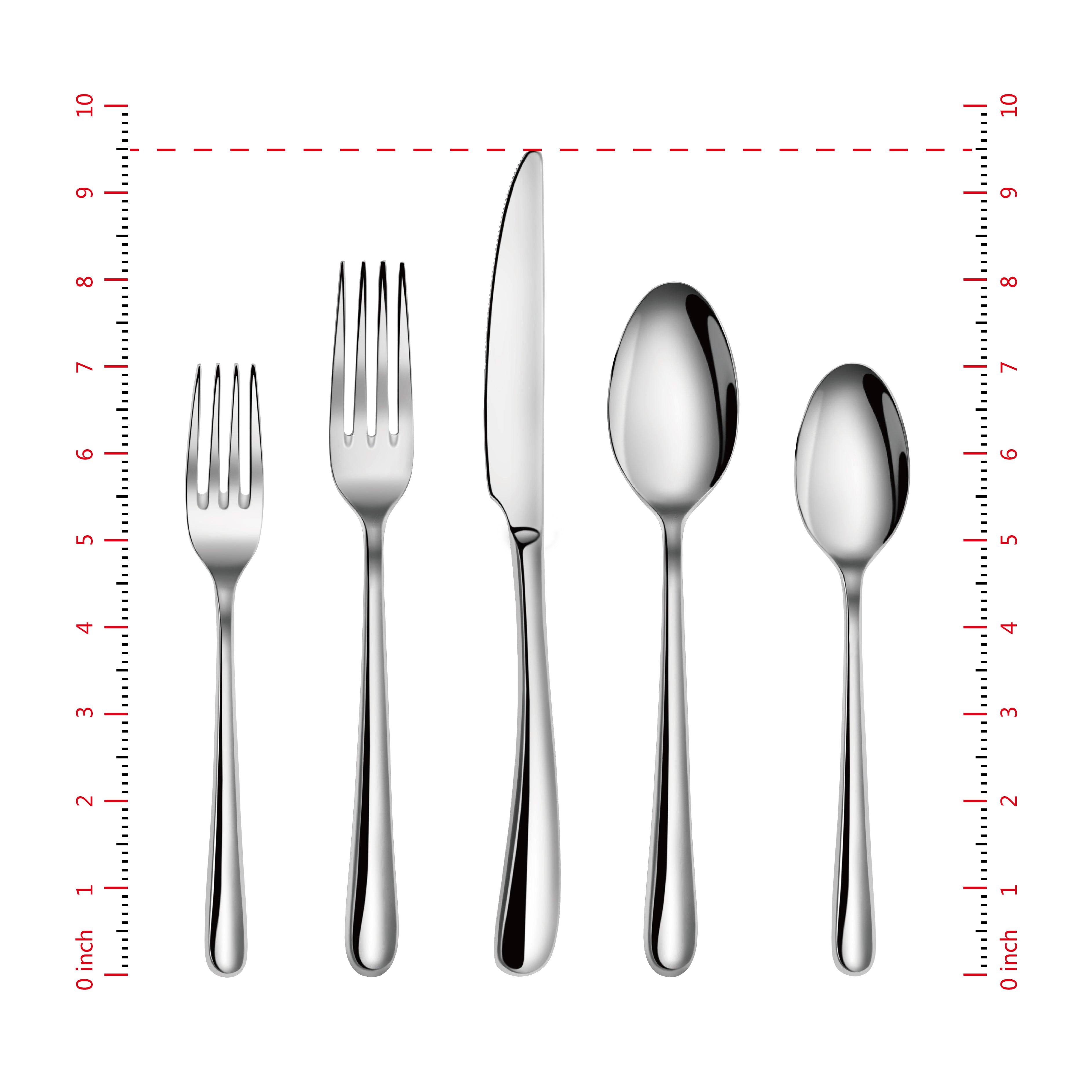 Cangshan 1027013 RAIN II Series 20-Piece Forged Flatware Set
