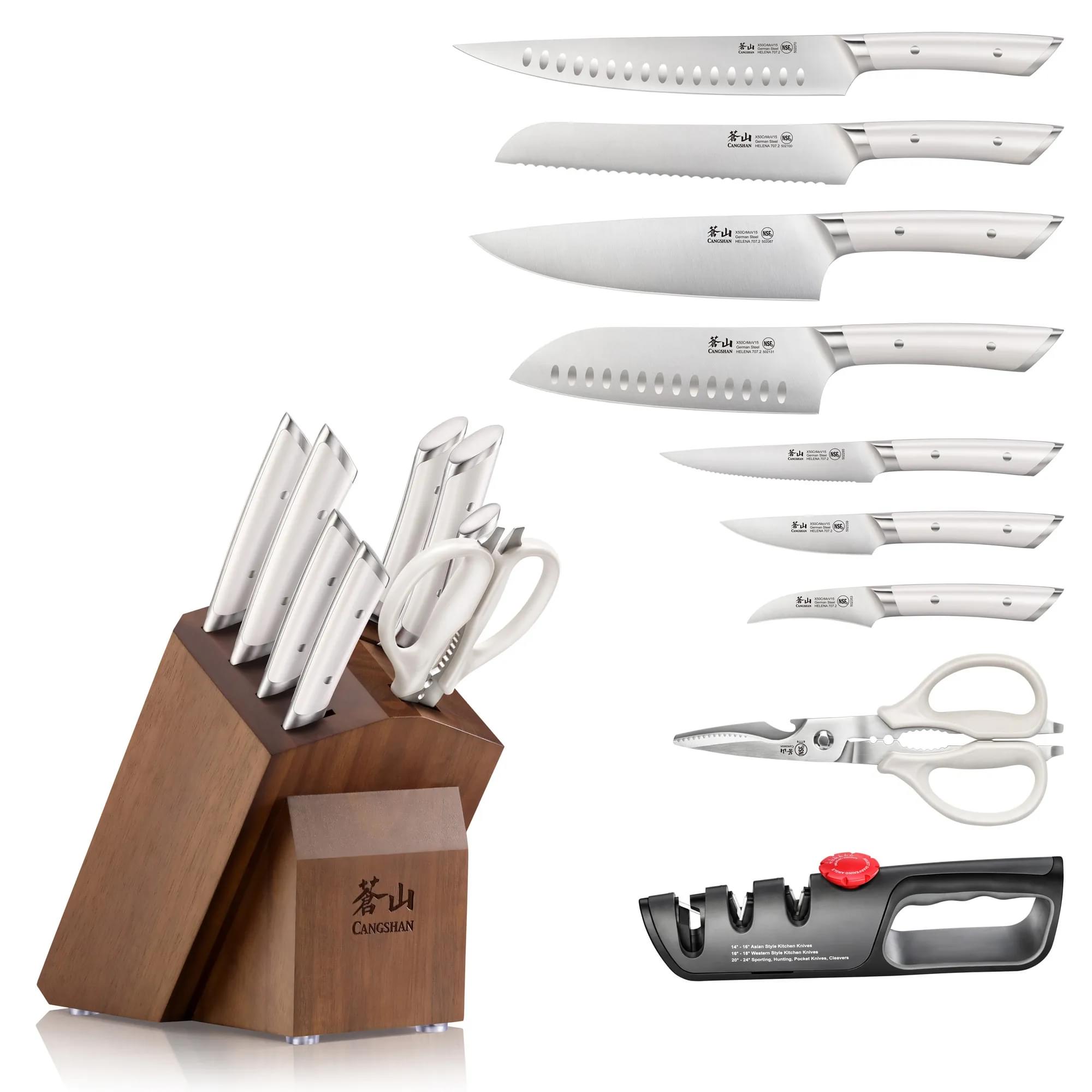 Cangshan 503299 HELENA 10-Piece Knife Block Set - Black / 10-Piece