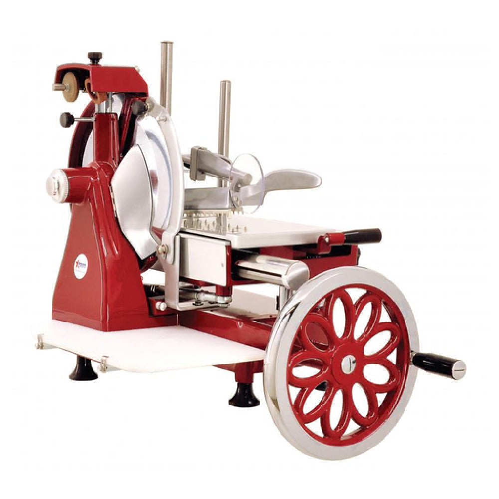 Omcan 26074 34 Inch Manual Food Slicer with 14 Inch Carbon Steel Blade