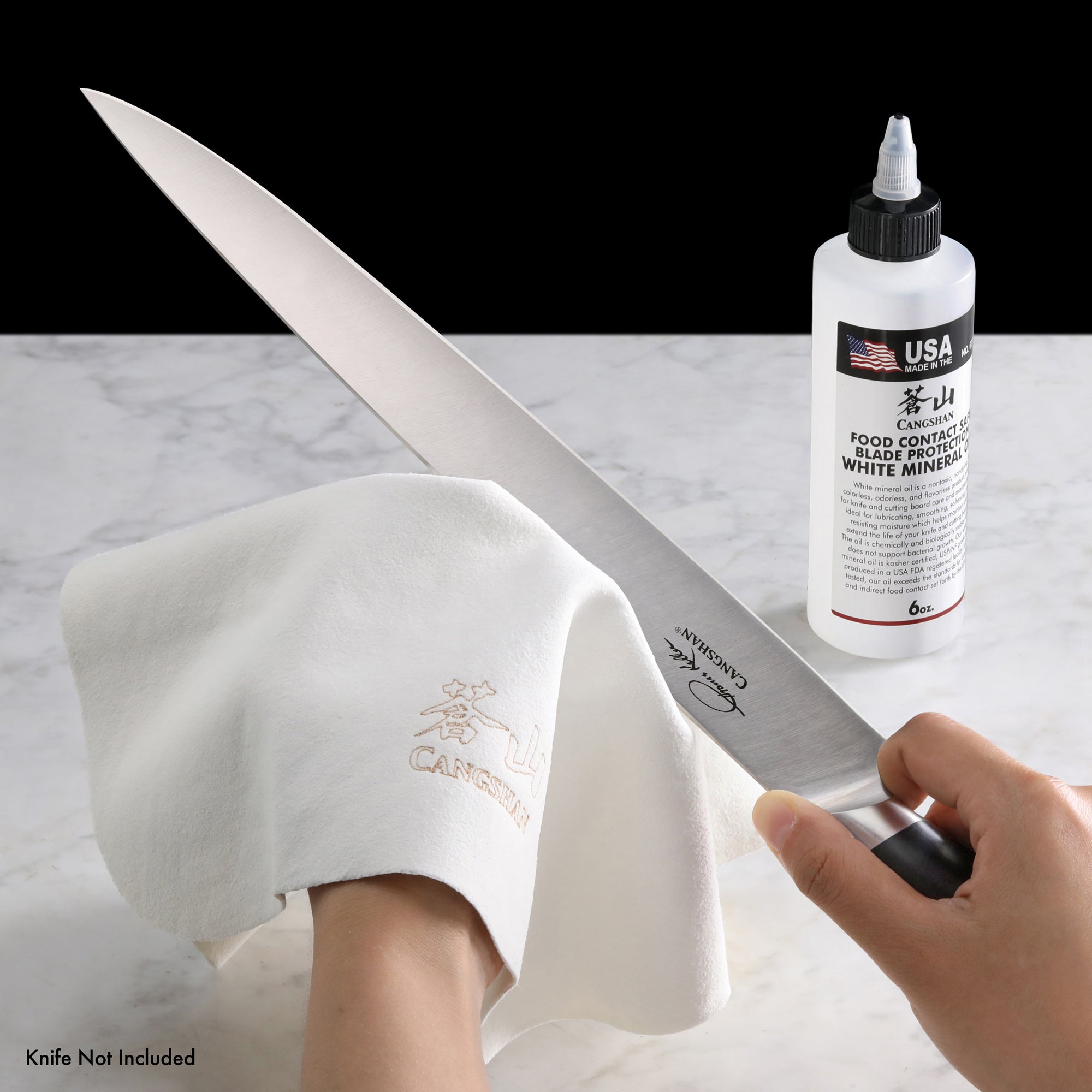 Cangshan 1026757 7-Piece Kitchen Knife Care & Sharpening Kit