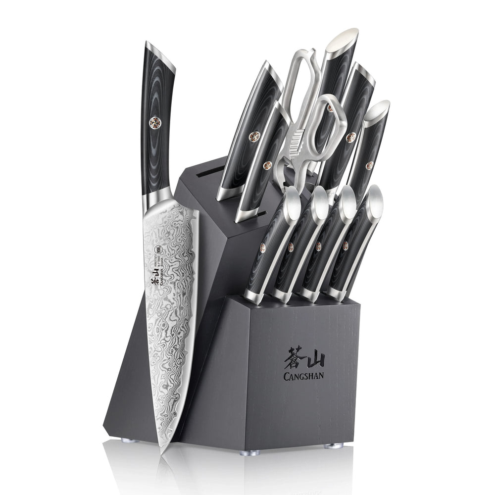 Cangshan 504340 KURO Series 12-Piece Knife Block Set