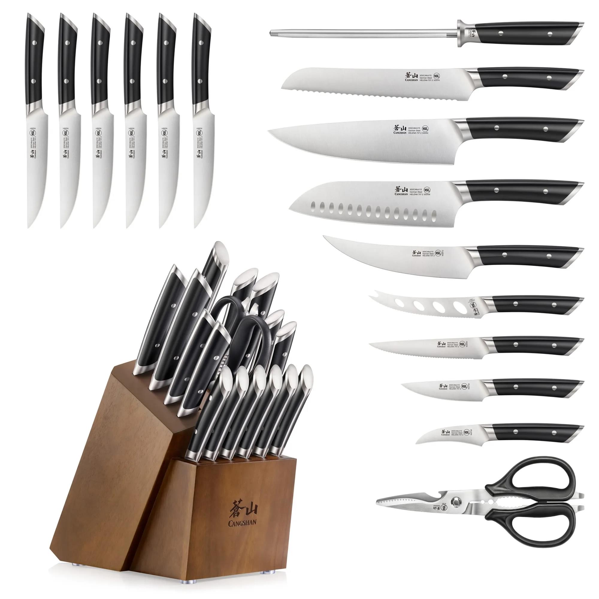 Cangshan 503329 HELENA Series 17-Piece Knife Block Set