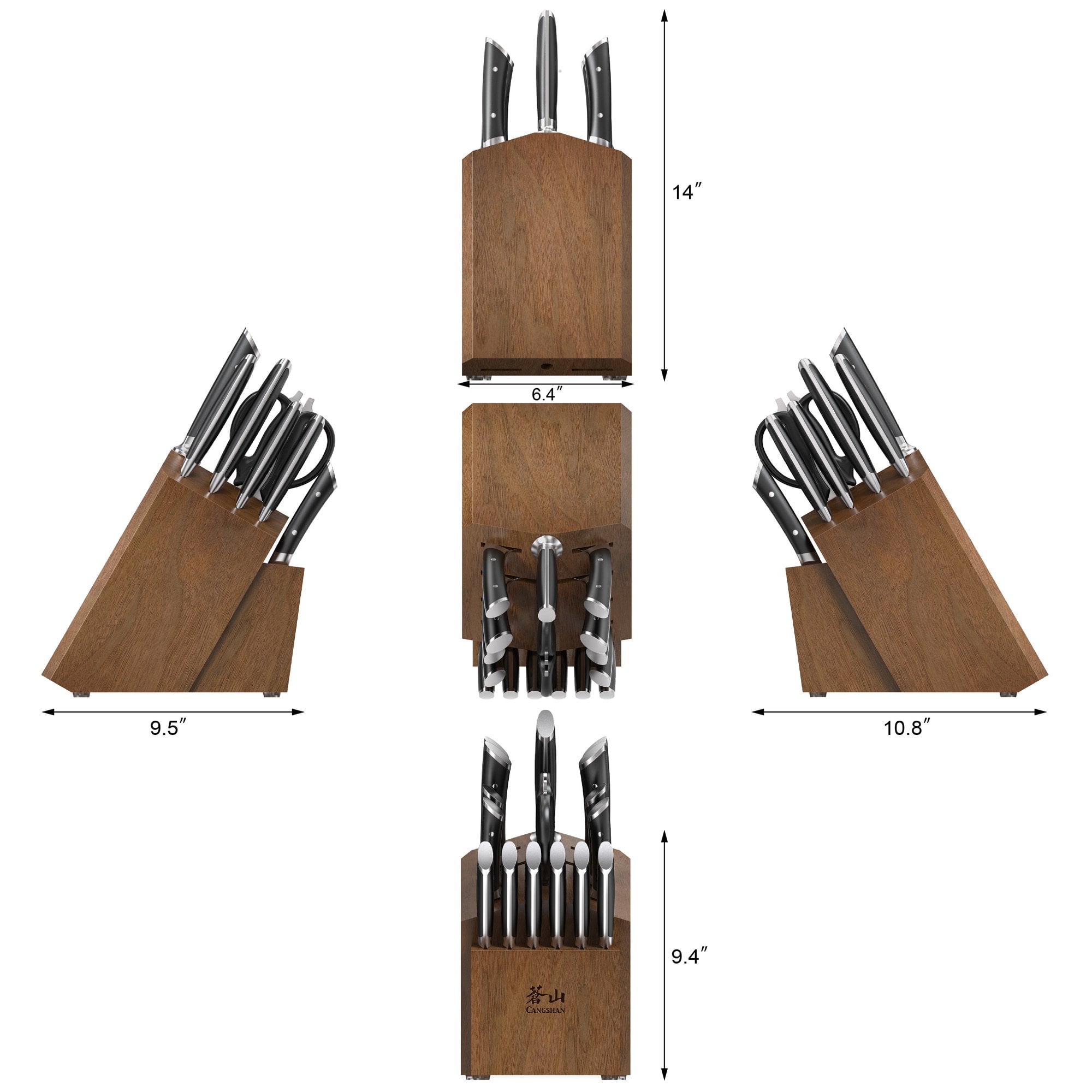 Cangshan 503329 HELENA Series 17-Piece Knife Block Set