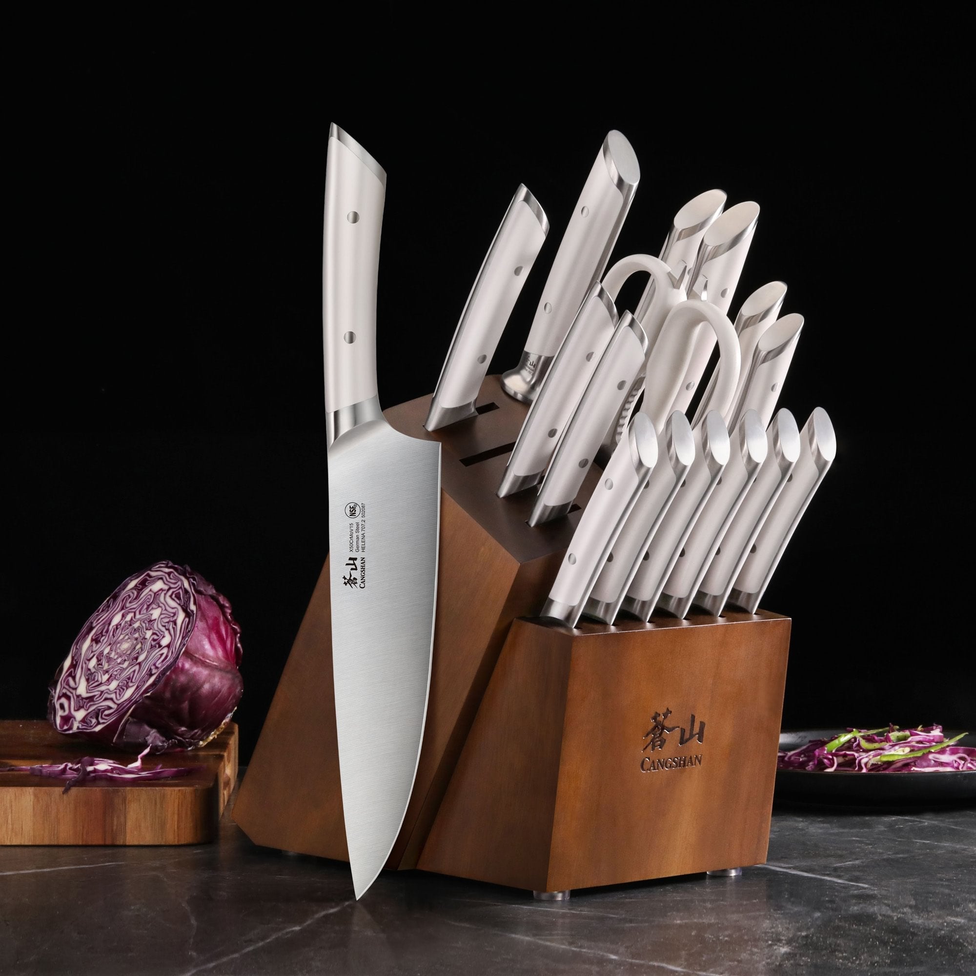 Cangshan 503503 HELENA Series 17-Piece Knife Block Set