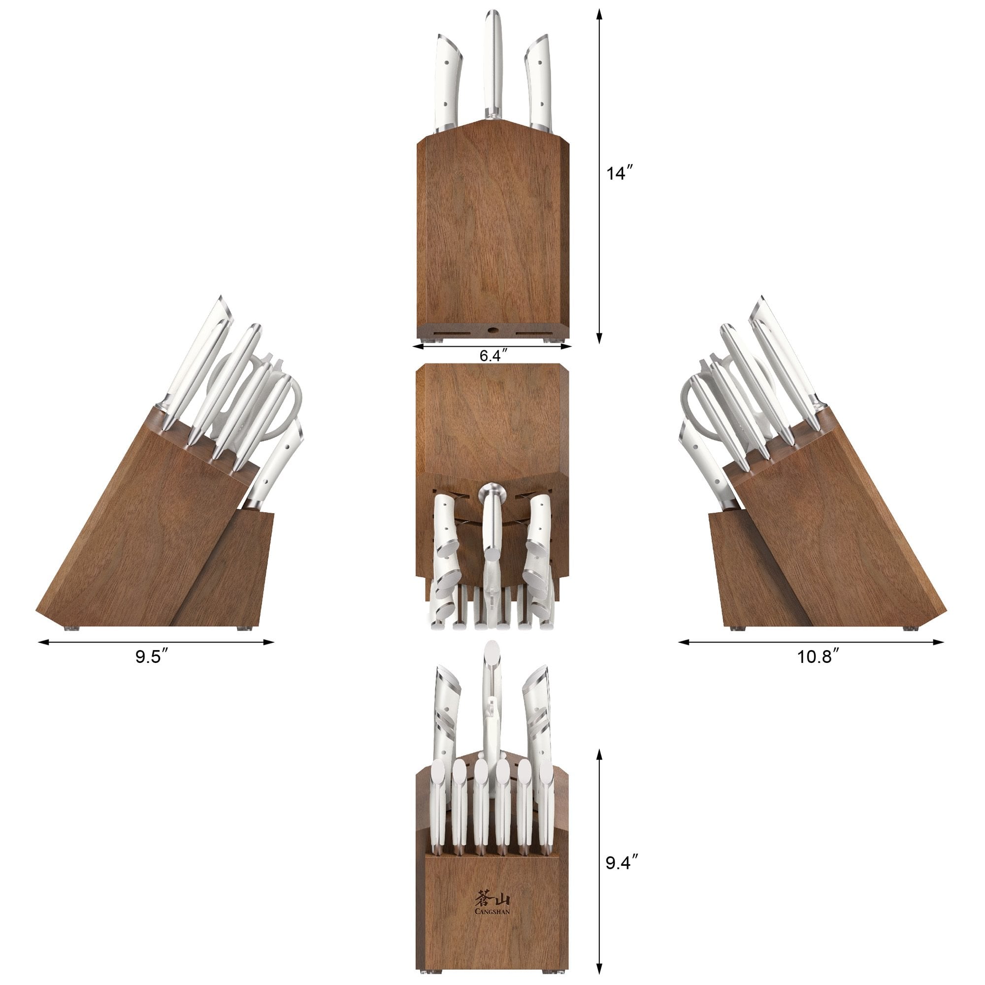 Cangshan 503503 HELENA Series 17-Piece Knife Block Set