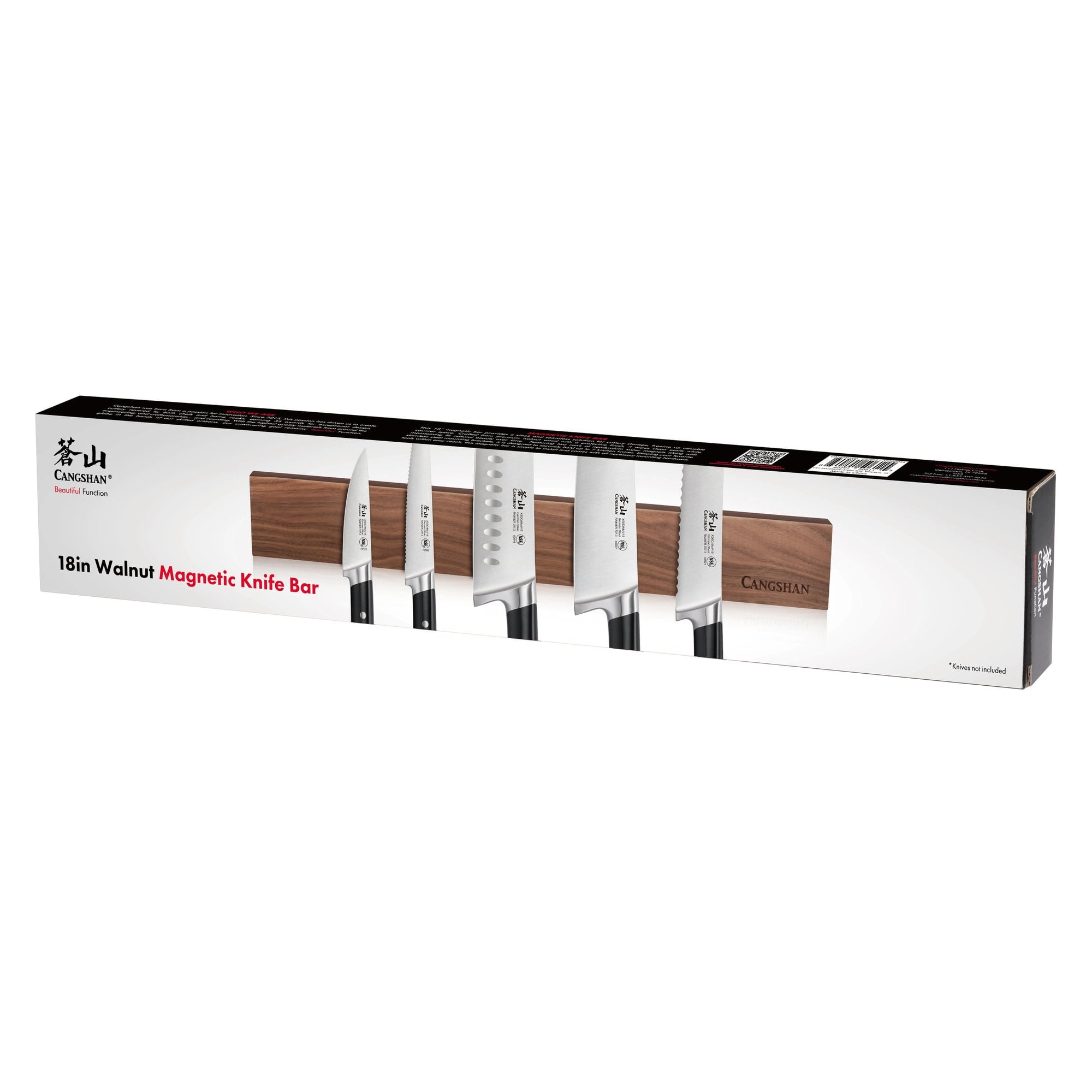 Cangshan 10300954 18-Inch Magnetic Knife Bar