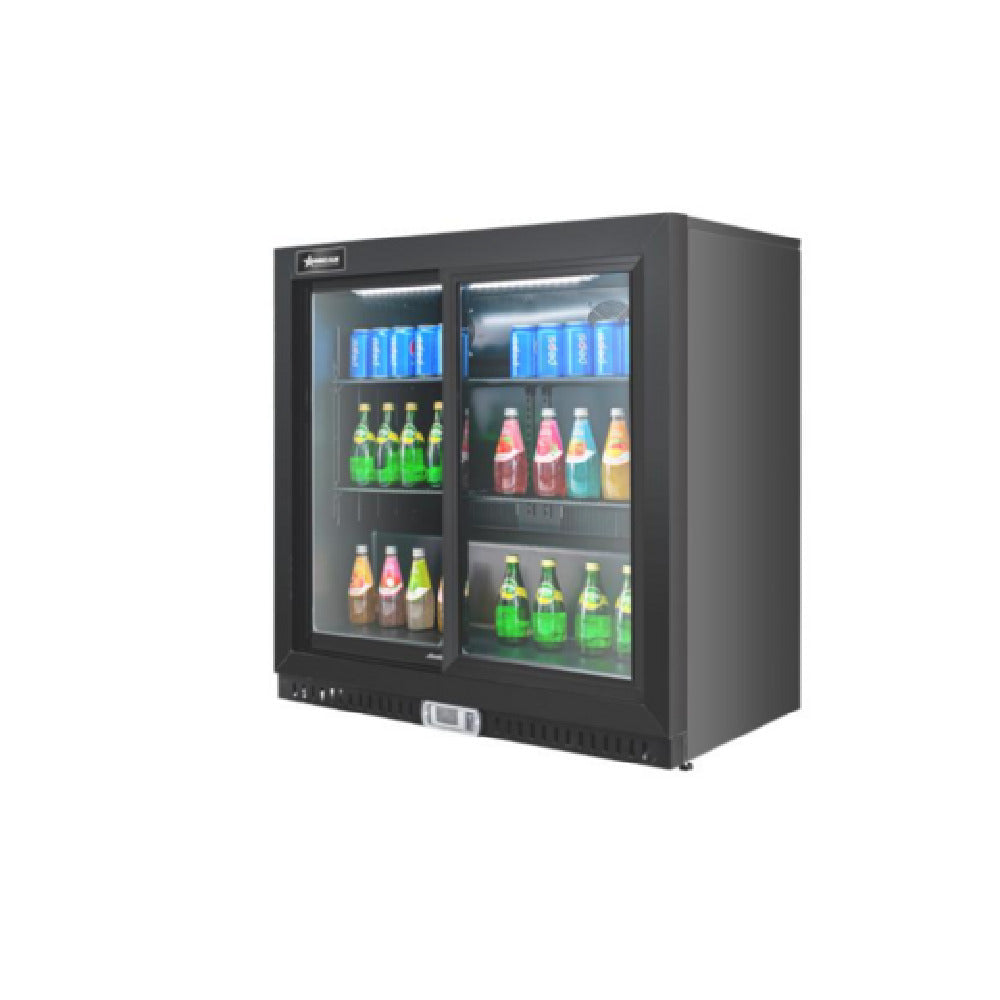 Omcan 48791 (BB-CN-238S) Refrigerated Back Bar Beverage Cooler Reach-in Two-section