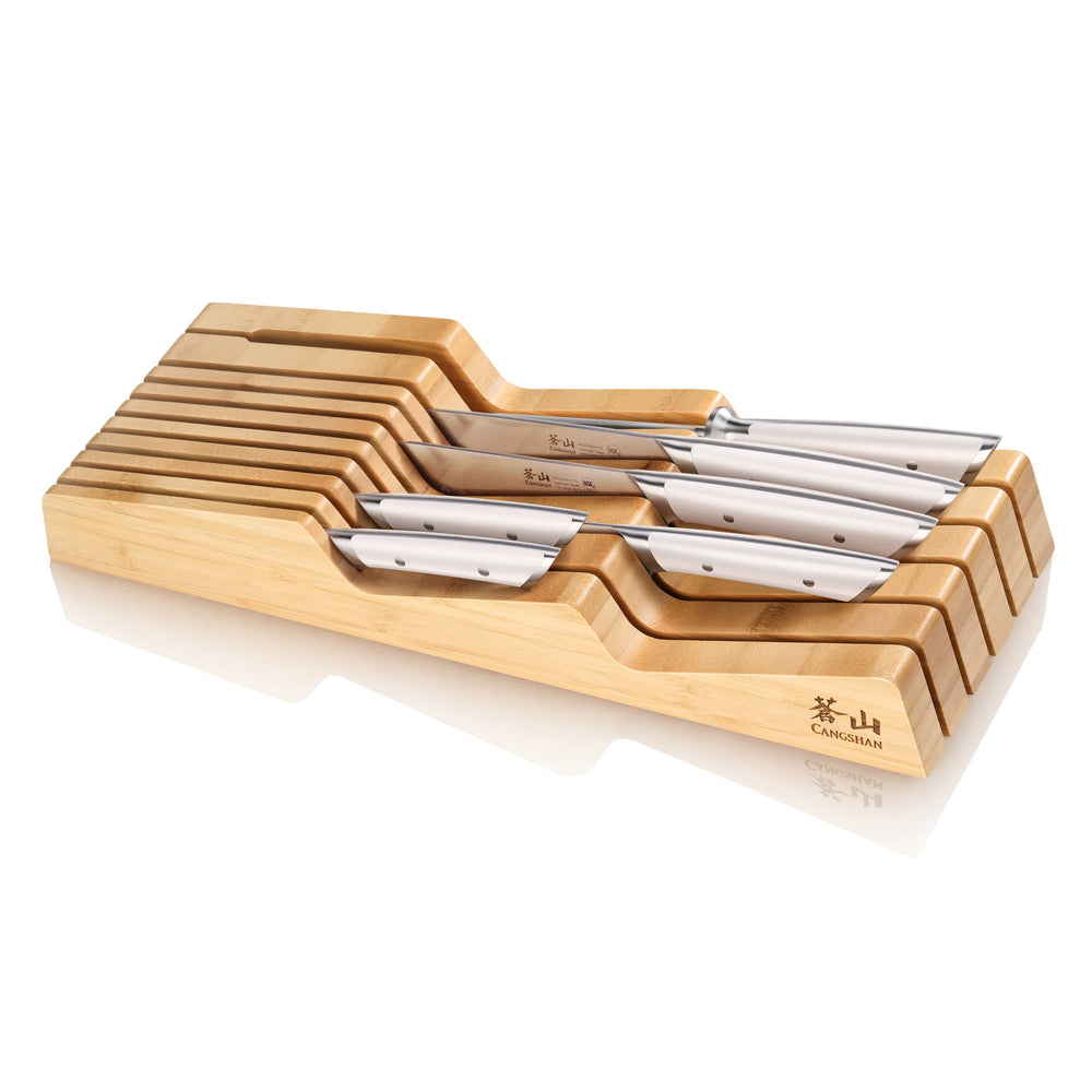Cangshan 503268 HELENA Series 7-Piece In-Drawer Knife Set - Black