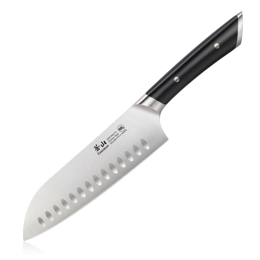 Cangshan 502131 HELENA Series 7-Inch Santoku Knife - White