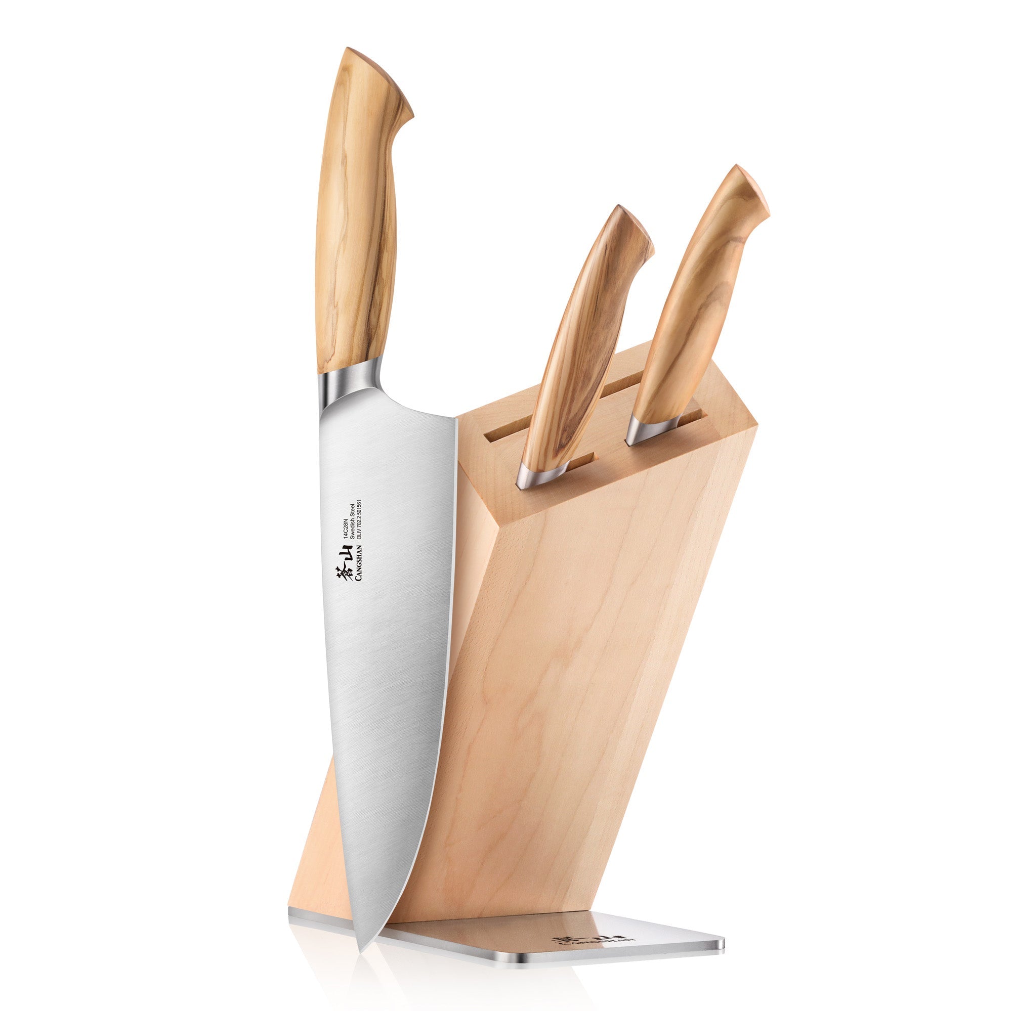 Cangshan 501677 OLIV Series 4-Piece Knife Block Set