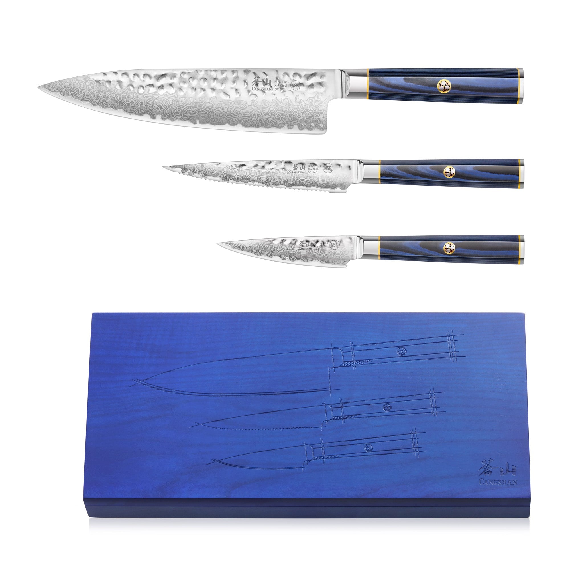 Cangshan 501530 KITA Series 3-Piece Starter Knife Set