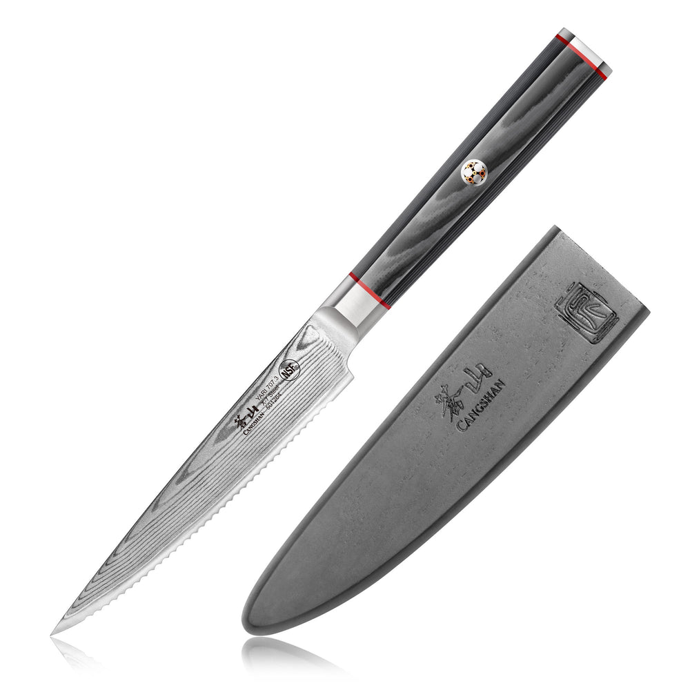 Cangshan 501264 YARI Series 5-Inch Serrated Utility Knife