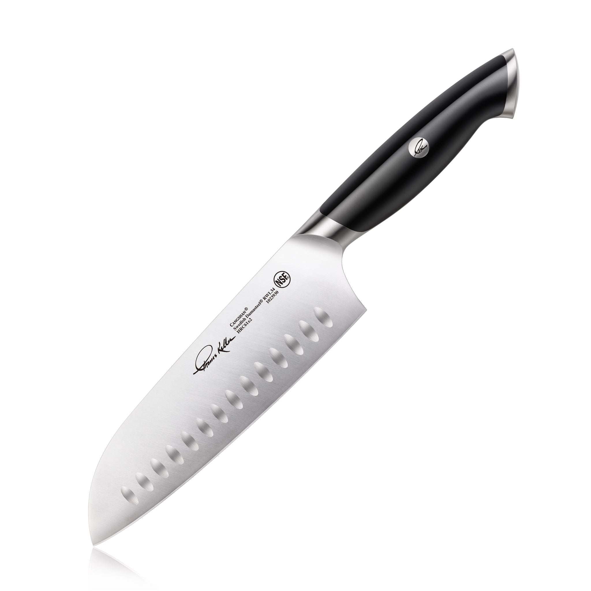 Cangshan 1025460 TKSC 7-Inch Santoku Knife - White