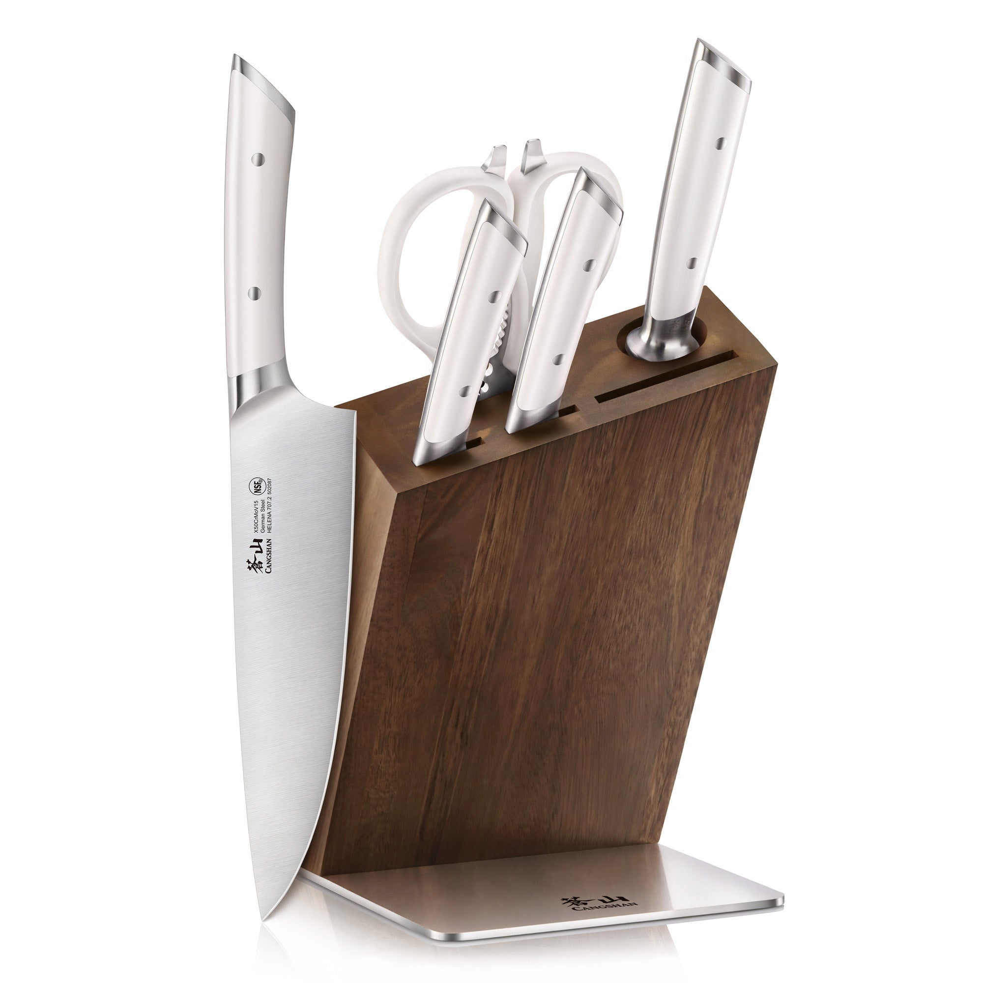 Cangshan 503237 HELENA Series 6-Piece Knife Block Set - 6-Piece / Black