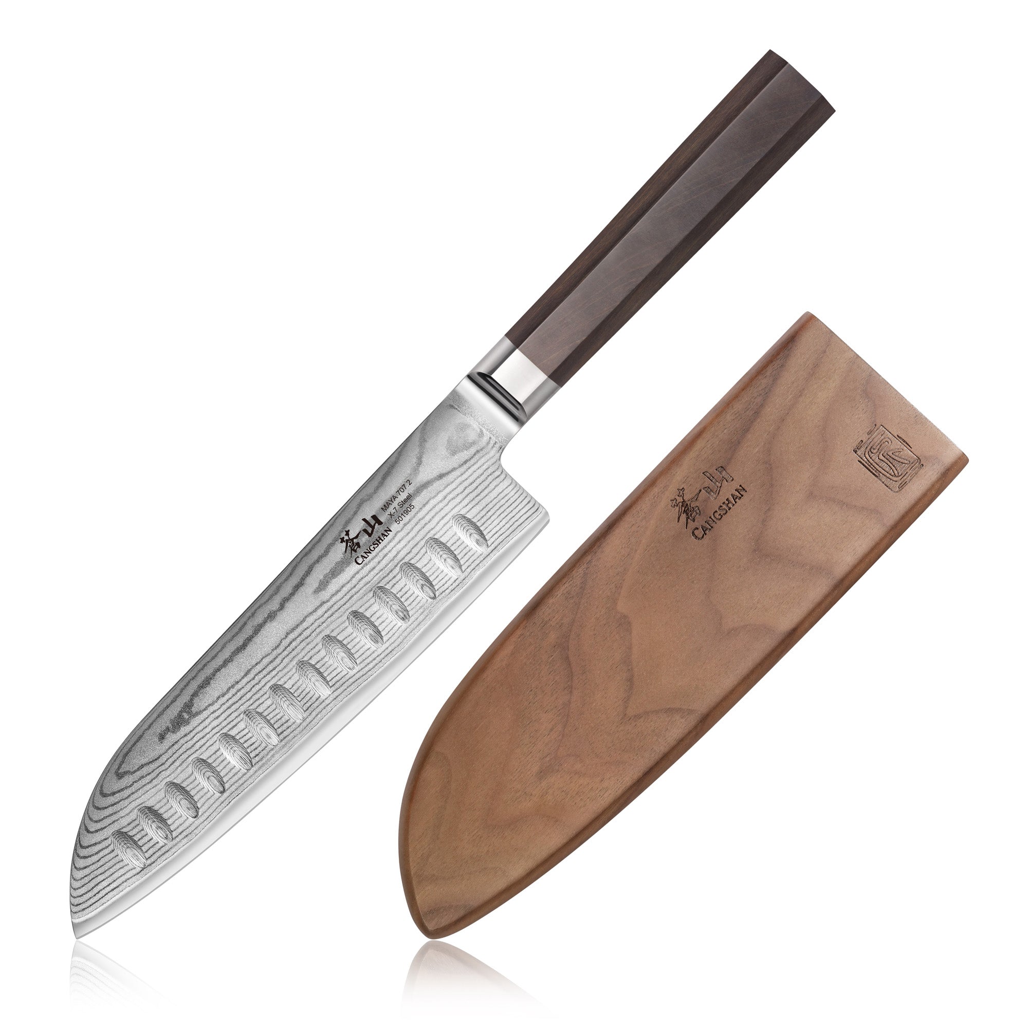 Cangshan 501905 MAYA Series 7-inch Santoku Knife
