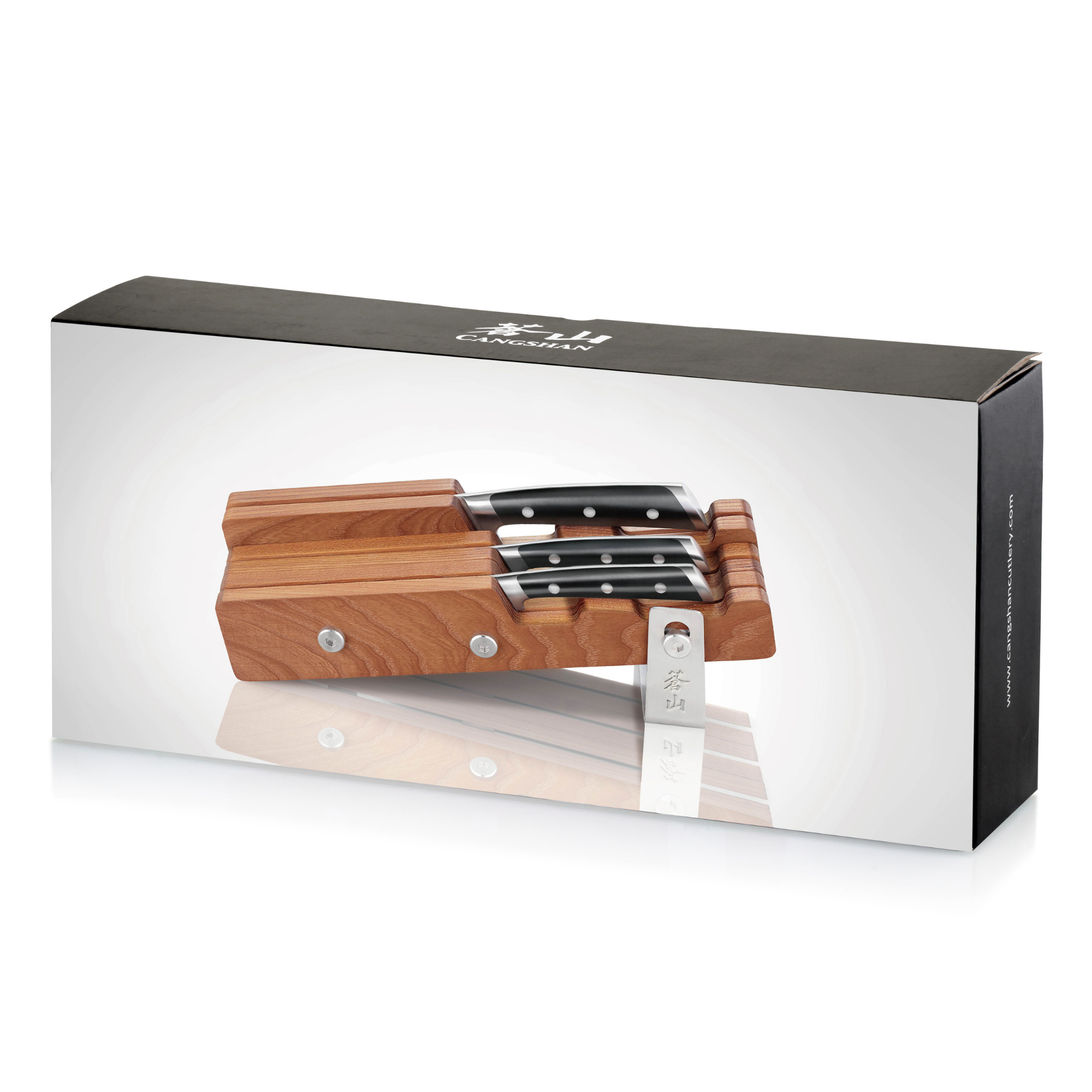 Cangshan 61864 S Series 4-Piece Starter Knife Block Set