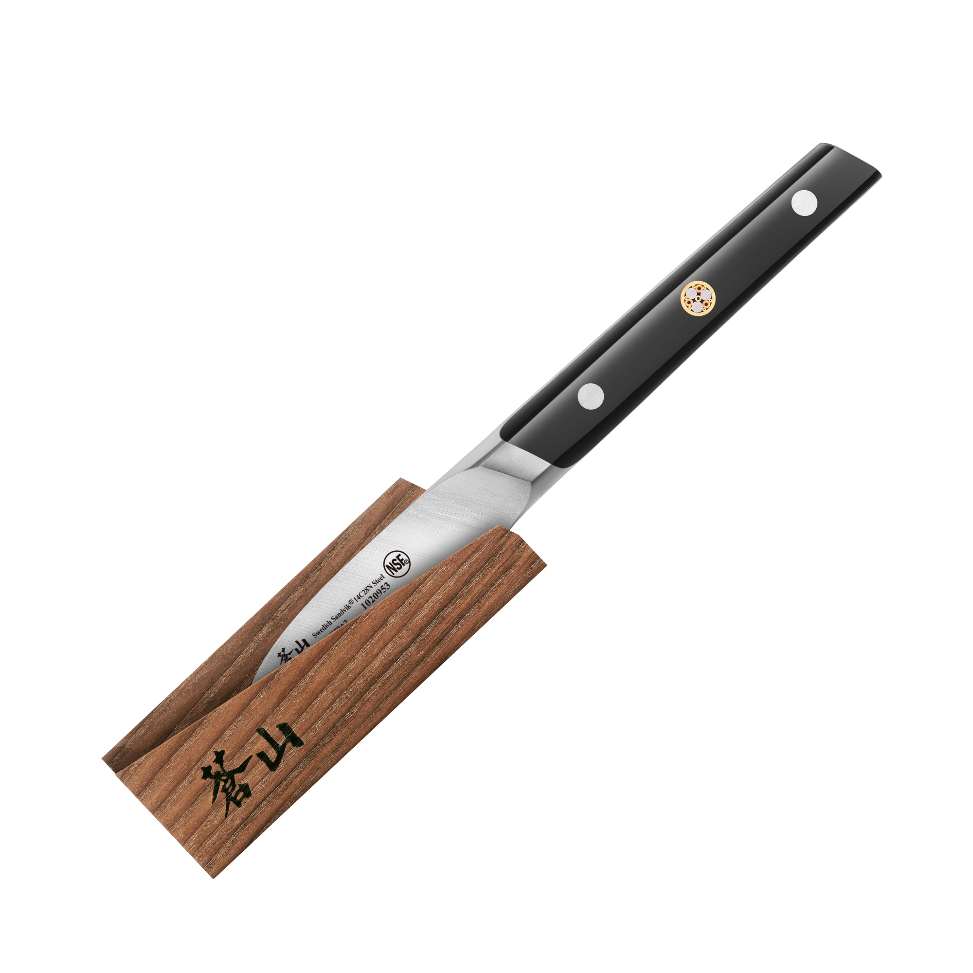 Cangshan 1020960 TC Series 2.75-Inch Peeling Knife with Ash Wood Sheath