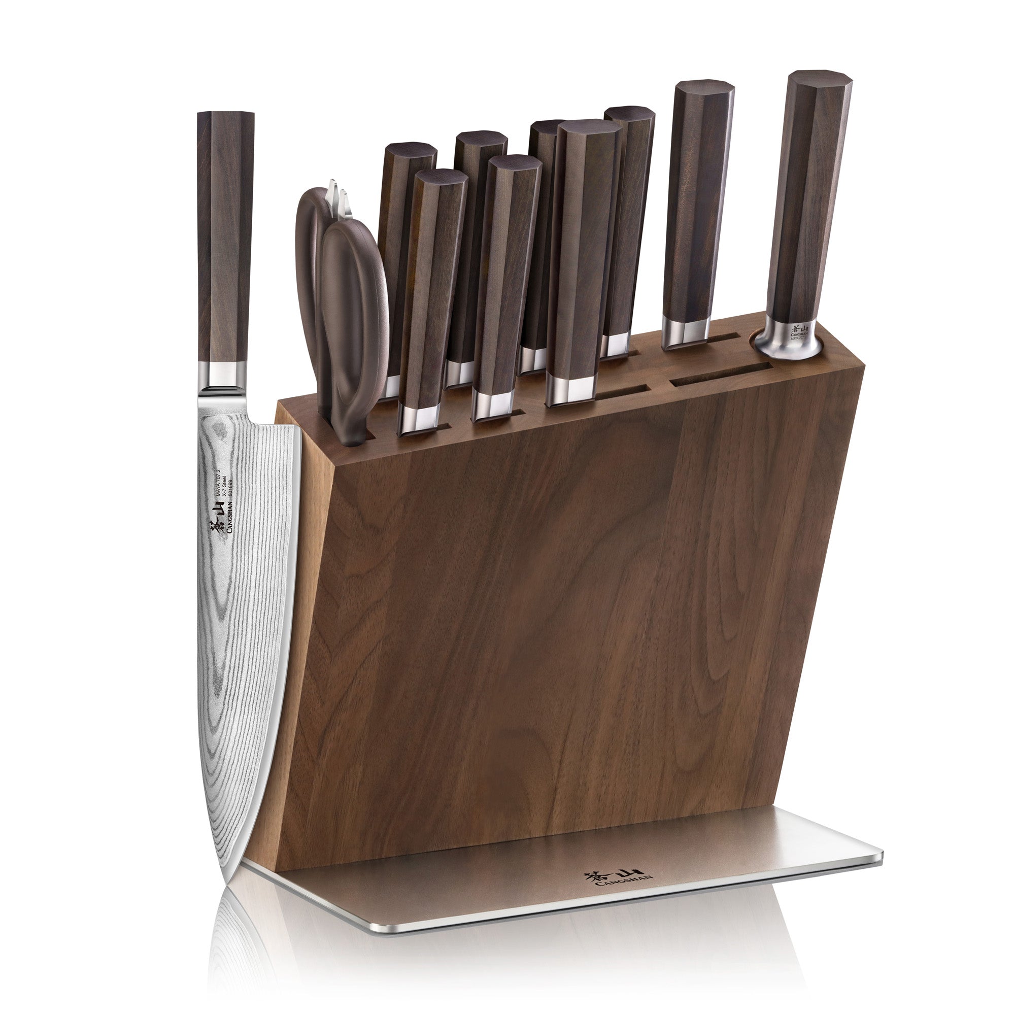 Cangshan 503534 MAYA Series 12-Piece Knife Block Set