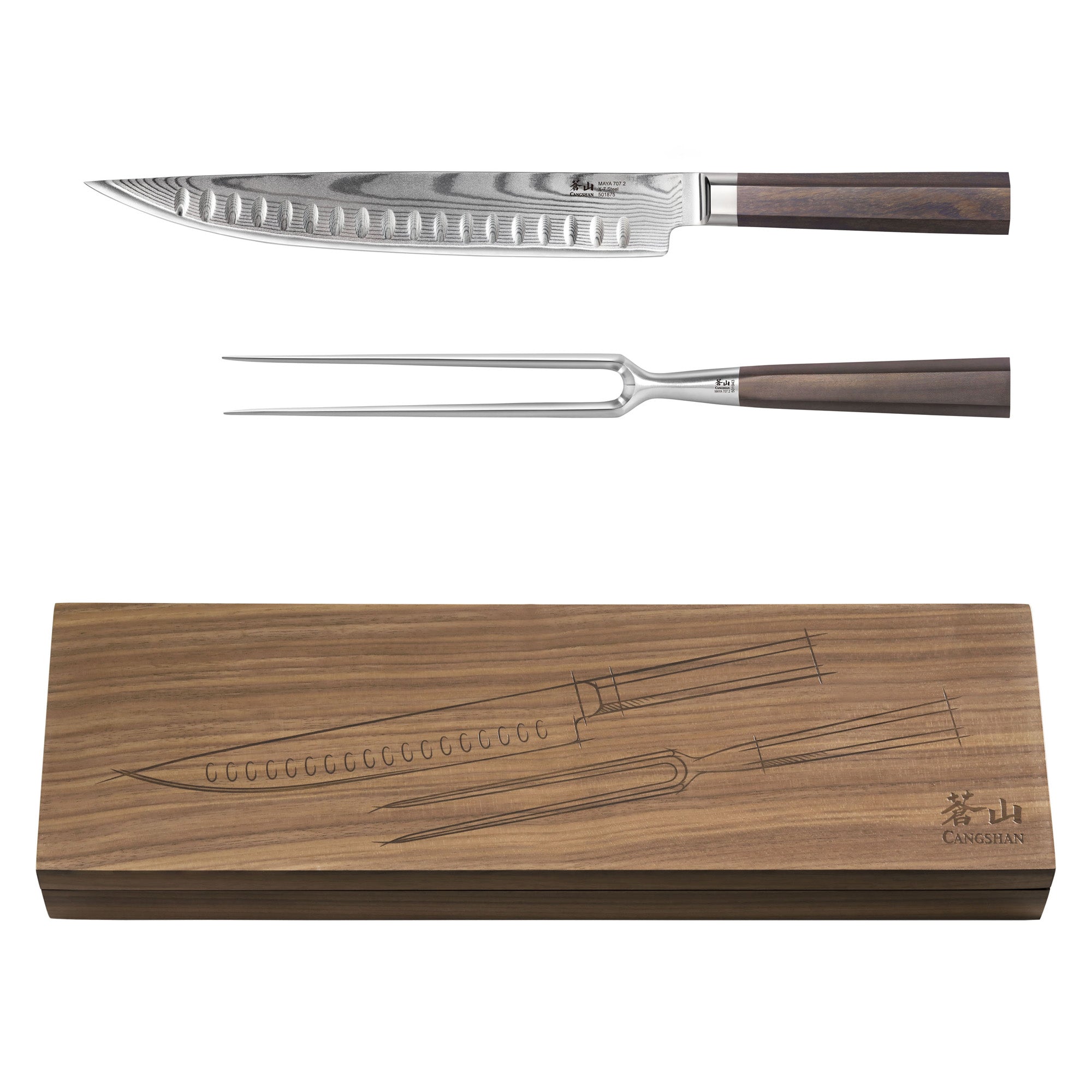 Cangshan 503763 MAYA Series 2-Piece Carving Set