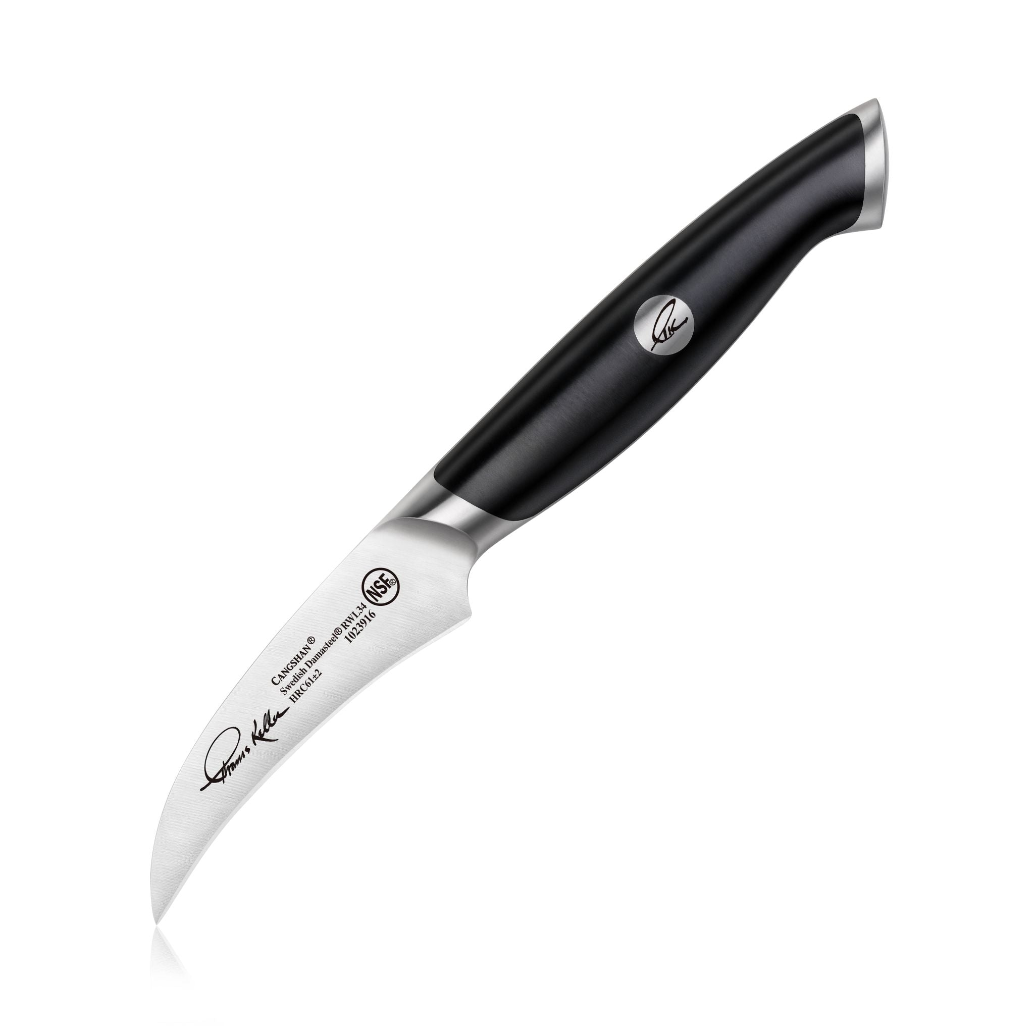 Cangshan 1023916 Thomas Keller Signature Collection 2.75-Inch Peeling Knife - Black