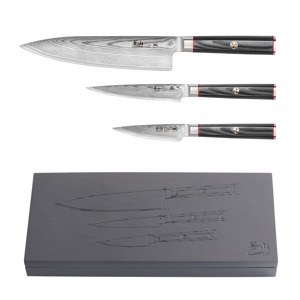 Cangshan 501356 YARI Series 3-Piece Starter Knife Set