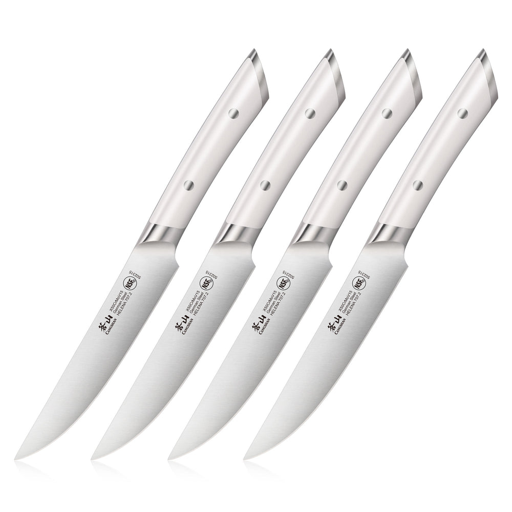 Cangshan 503350 HELENA Series 4-Piece Steak Knife Set - White