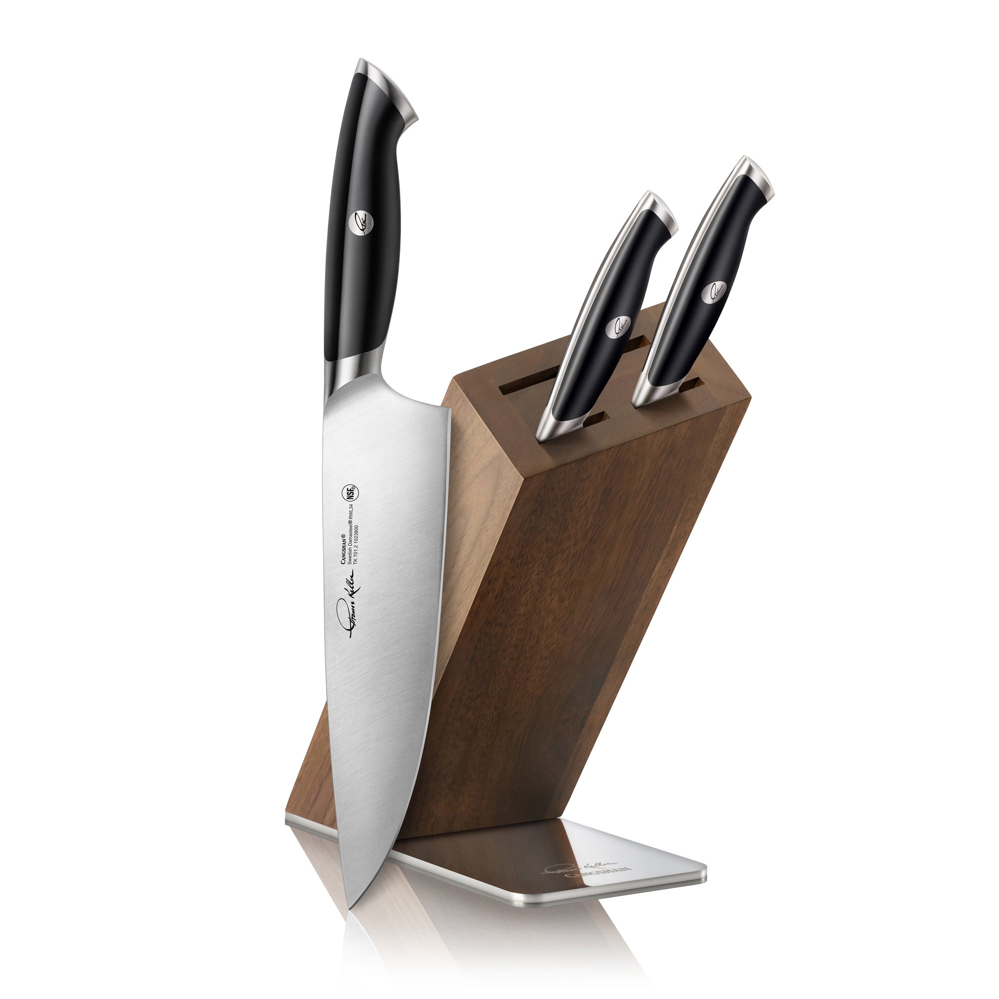 Cangshan 1027341 TKSC 4-Piece Knife Block Set - White