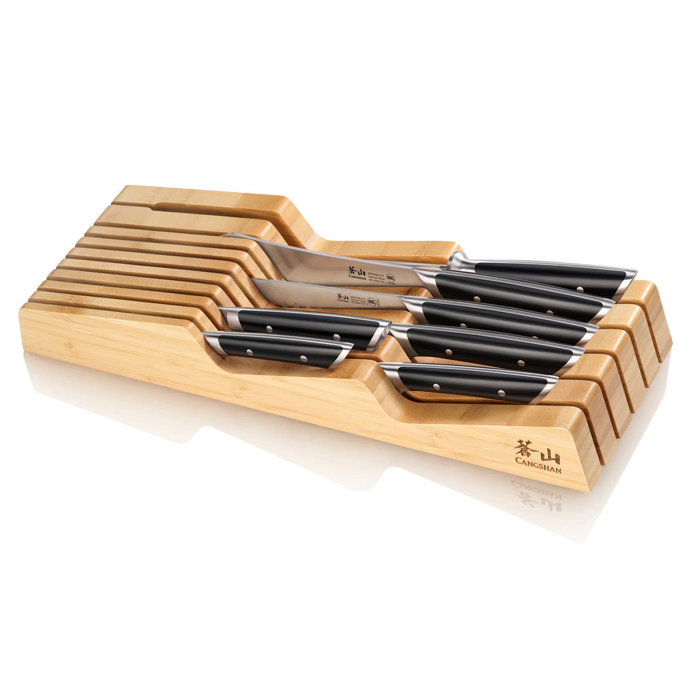 Cangshan 503275 HELENA Series 8-Piece In-Drawer BBQ Knife Set - Black