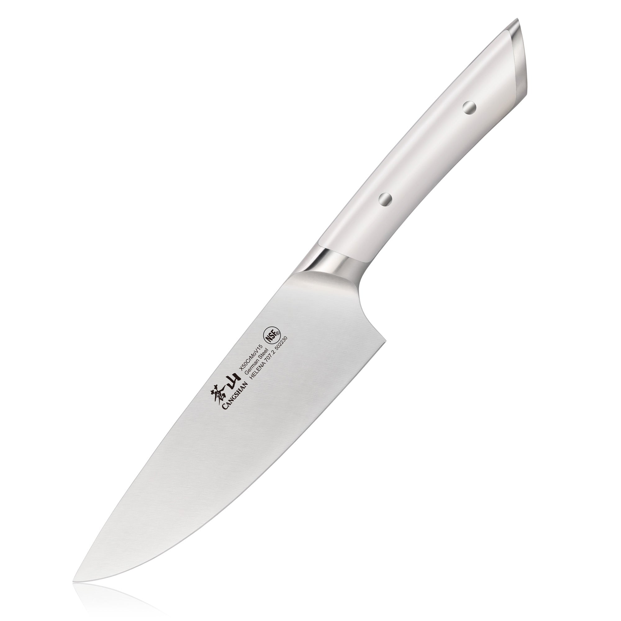 Cangshan 502230 HELENA Series 6-Inch Chef’s Knife - 6-Inch / White