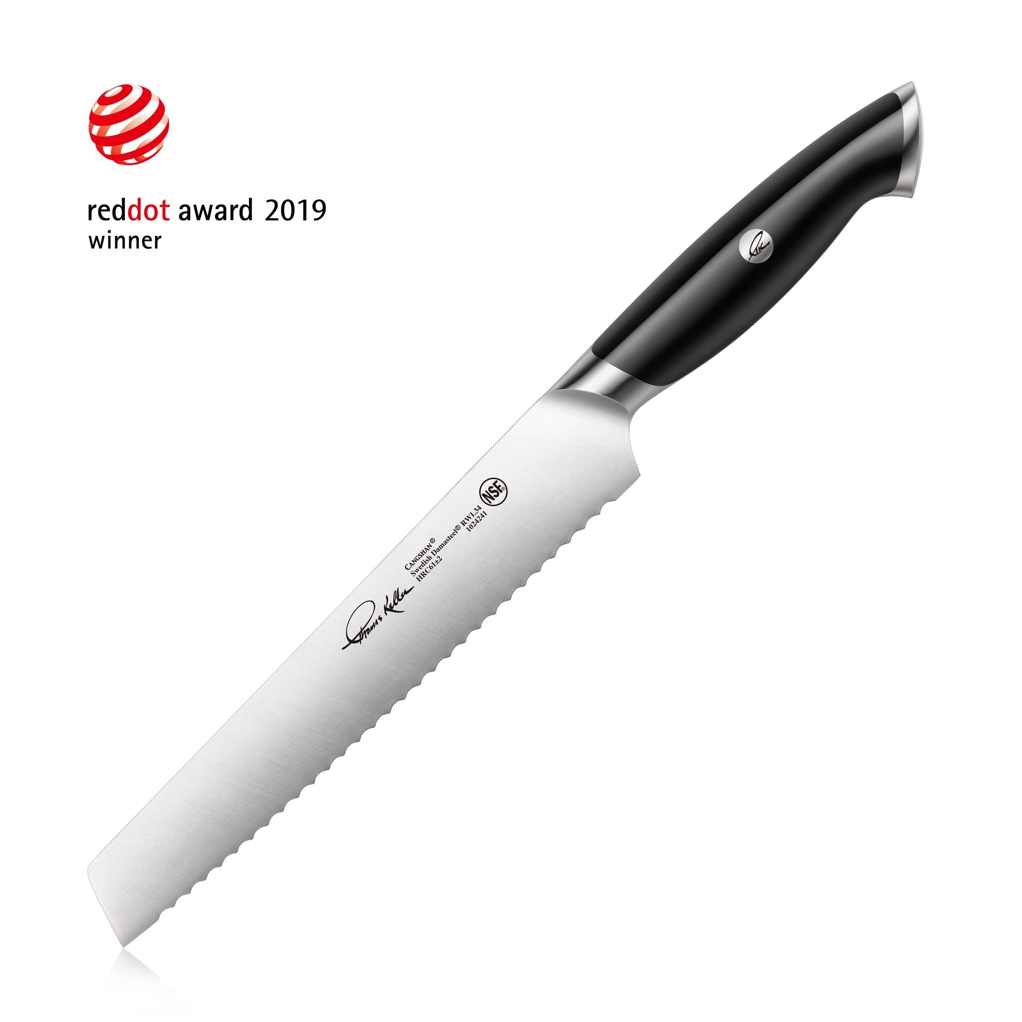 Cangshan 1025453 Thomas Keller Signature Collection 8-Inch Bread Knife - White