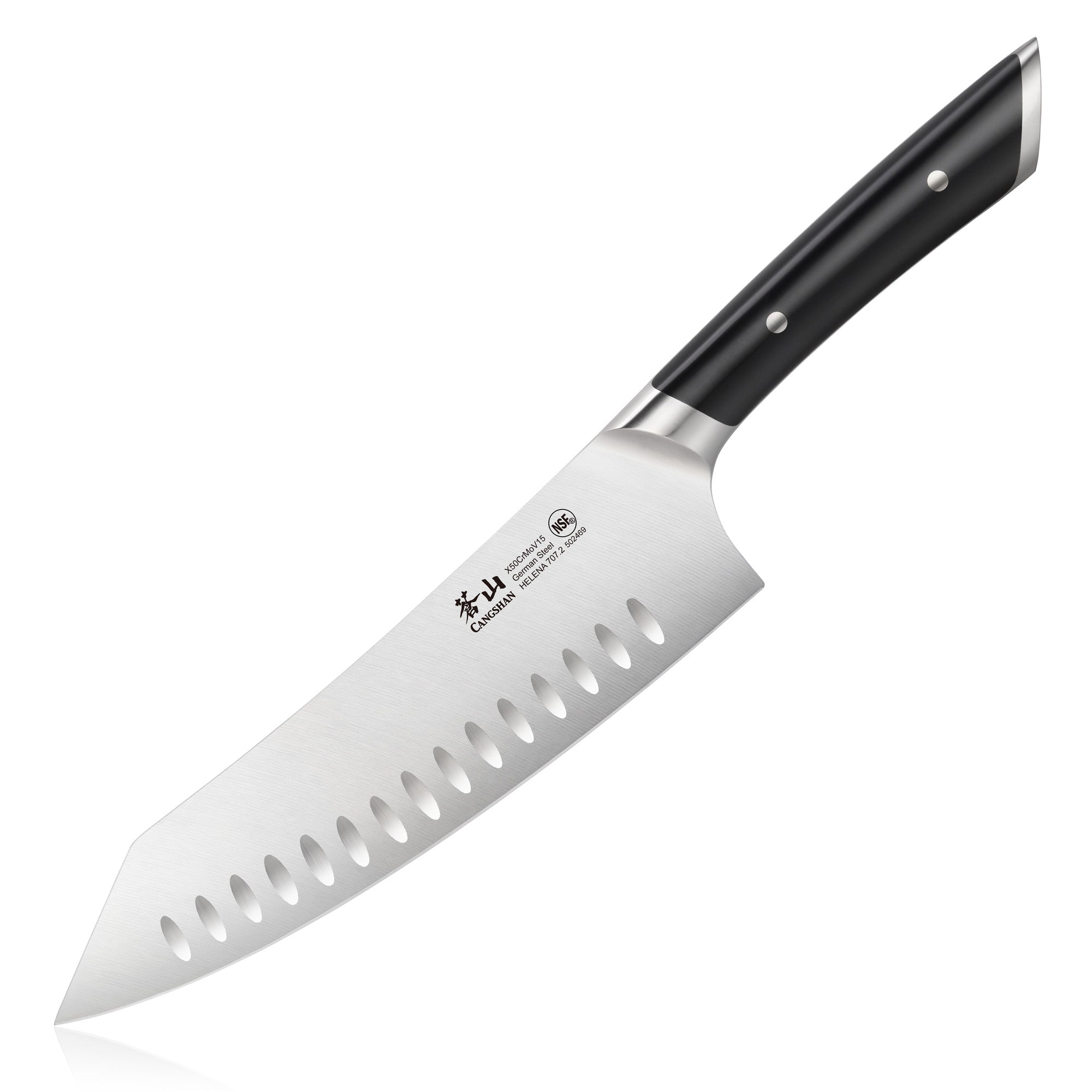 Cangshan 502094 HELENA Series 8-Inch Rocking Chef’s Knife - 8-Inch Rocking / White