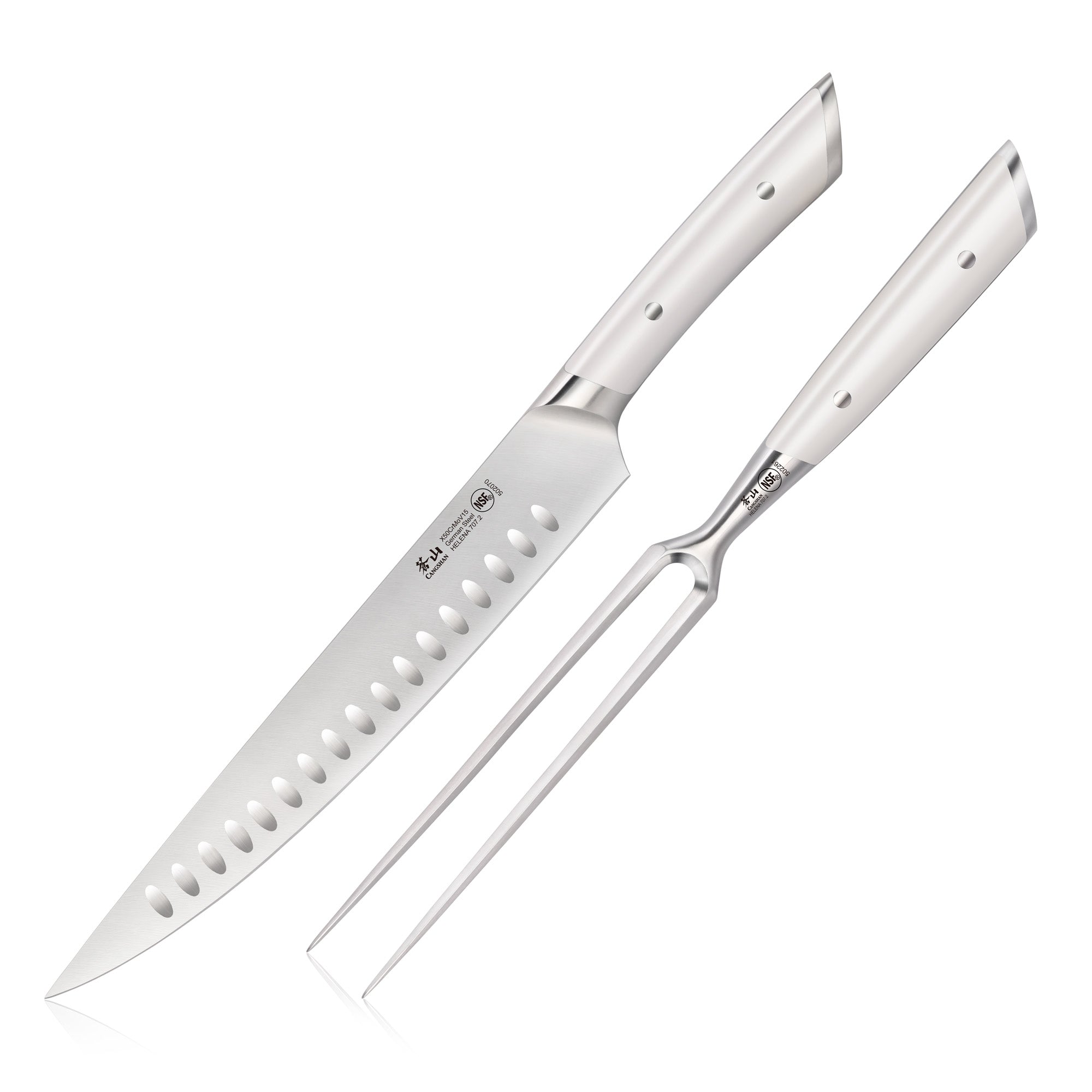 Cangshan 503183 HELENA Series 2-Piece Carving Set - Black