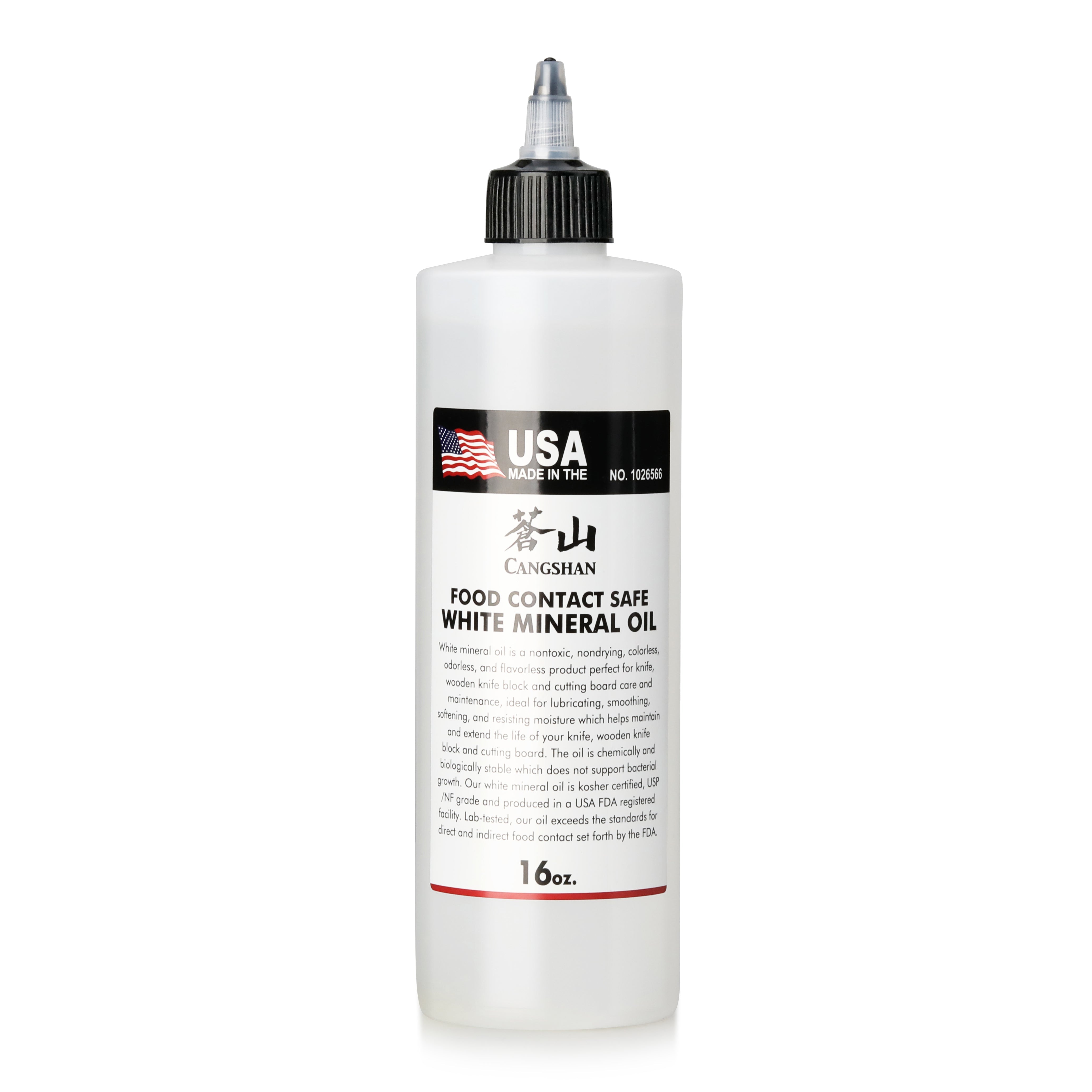 Cangshan 1026566 White Mineral Oil for Blade Protection