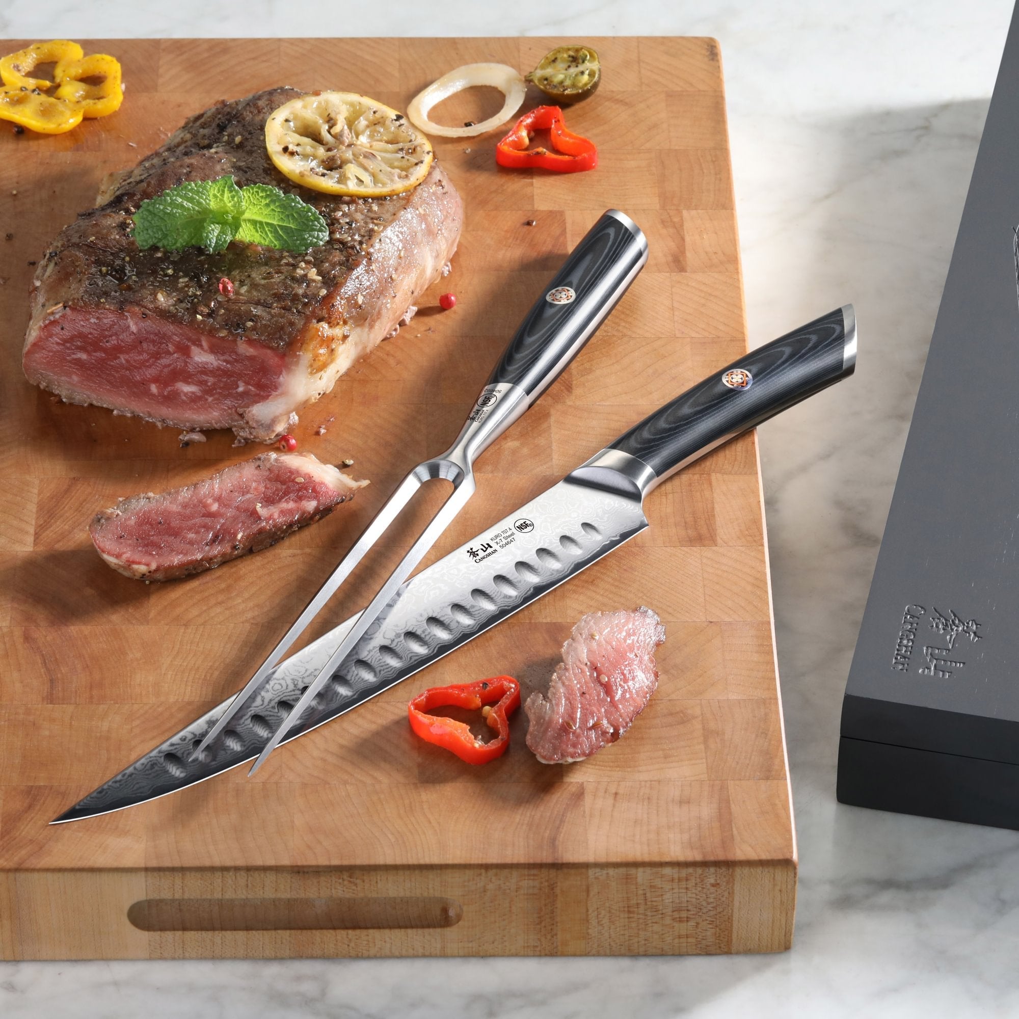 Cangshan 504302 KURO Series 2-Piece Carving Set