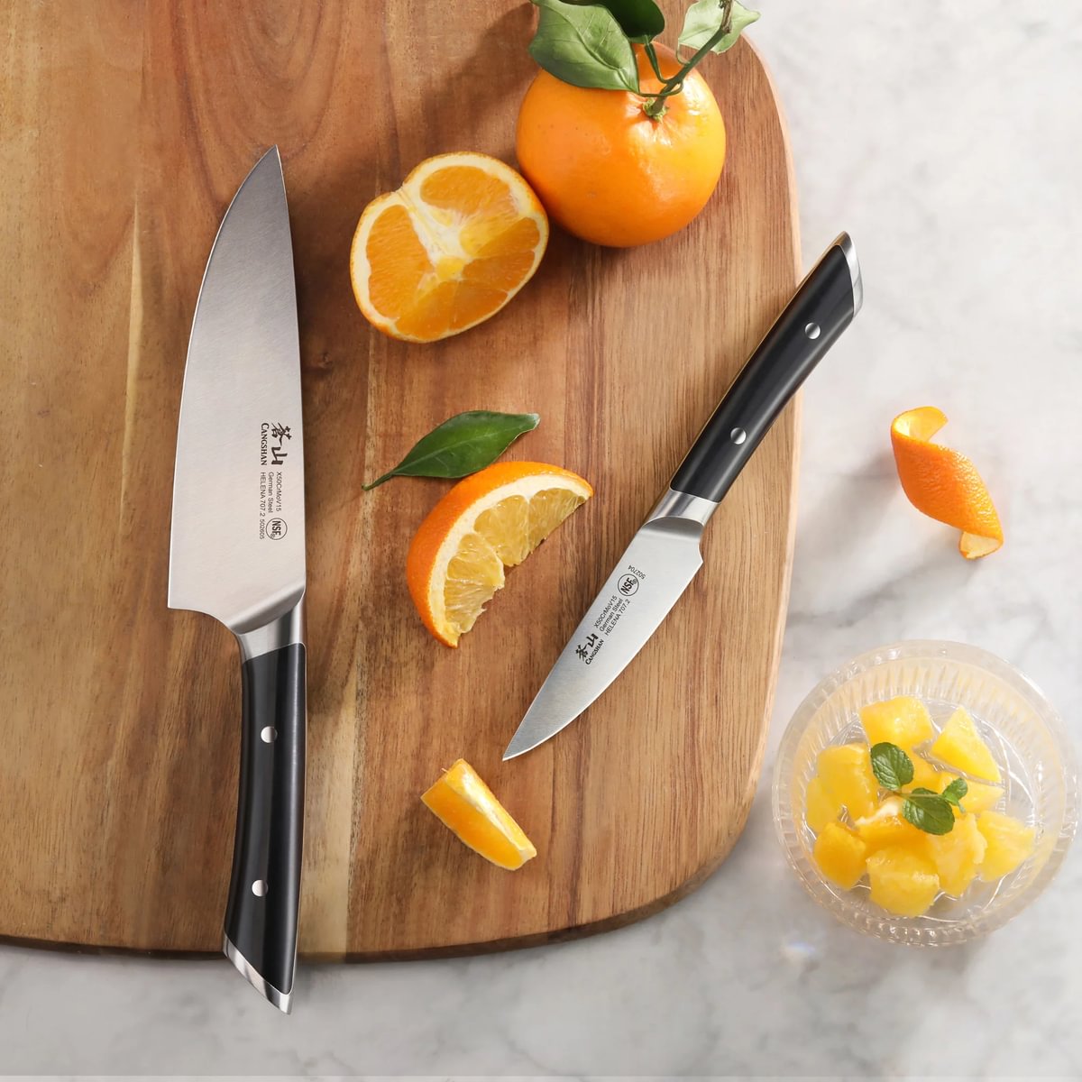 Cangshan 503190 HELENA Series 2-Piece Starter Knife Set - Black