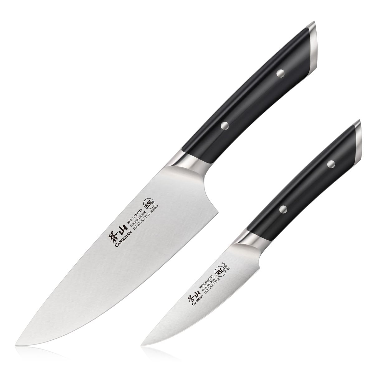 Cangshan 503190 HELENA Series 2-Piece Starter Knife Set - Black