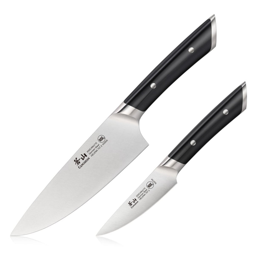 Cangshan 503190 HELENA Series 2-Piece Starter Knife Set - Black