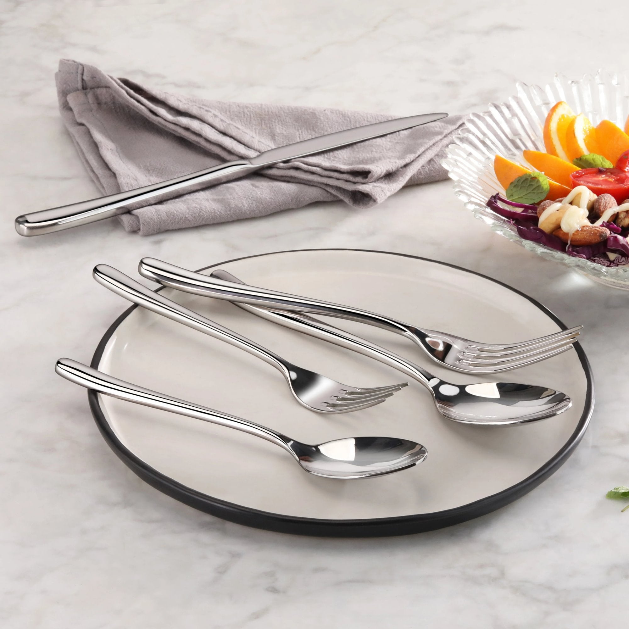Cangshan 505156 RAIN II 47-Piece Flatware Set