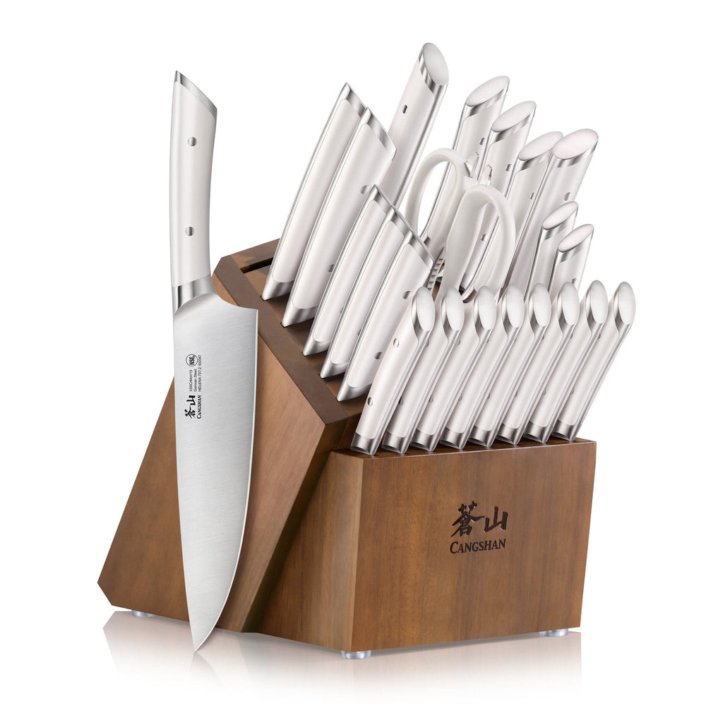 Cangshan 503336 HELENA Series 23-Piece Knife Block Set - Black / 23-Piece