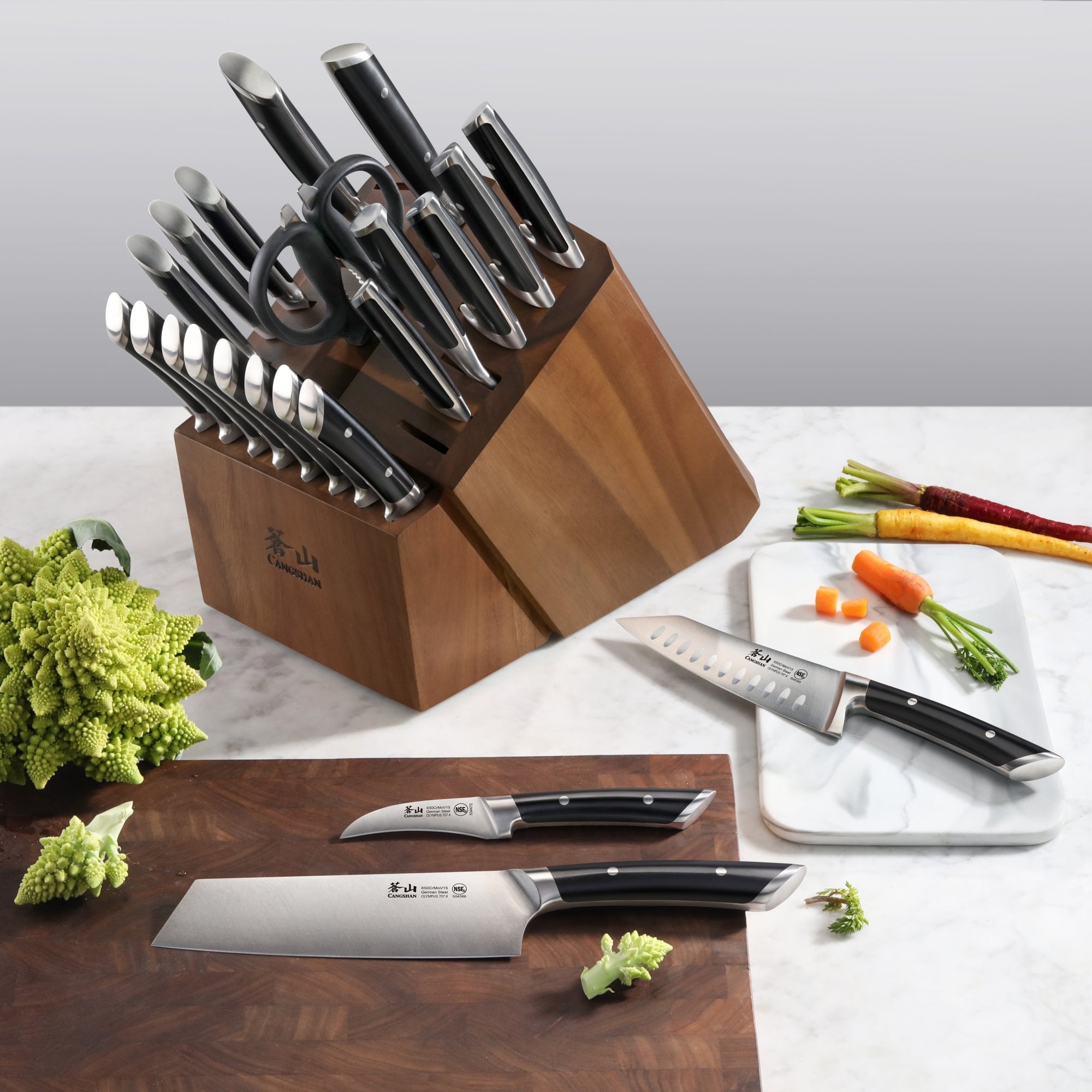 Cangshan 504203 OLYMPUS Series 23-Piece Knife Block Set