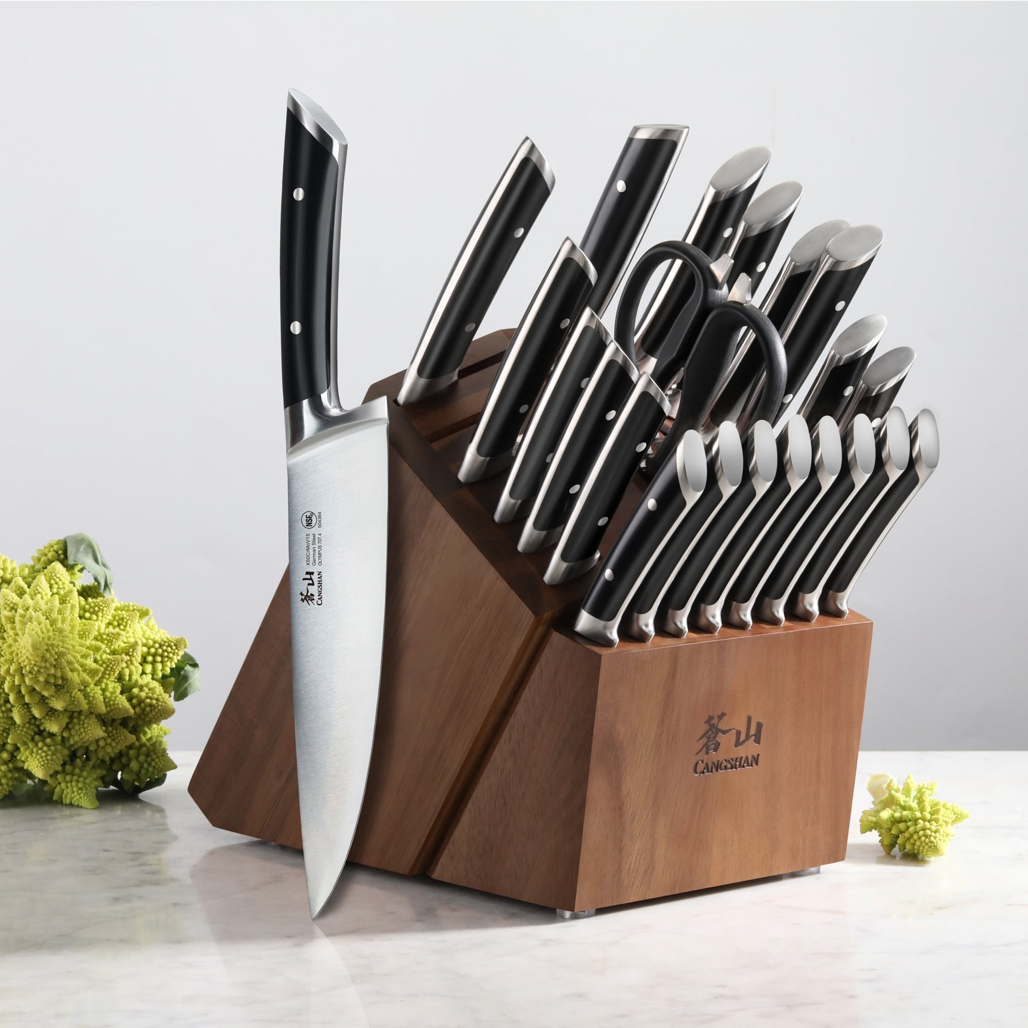 Cangshan 504203 OLYMPUS Series 23-Piece Knife Block Set